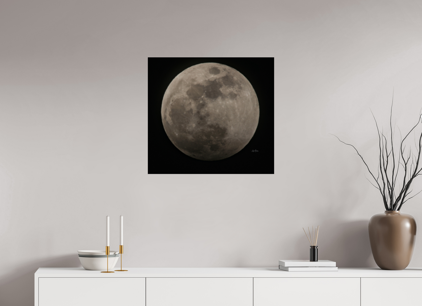 26 x 24″, Photo Print Under Acrylic Glass Big Ole' Moon