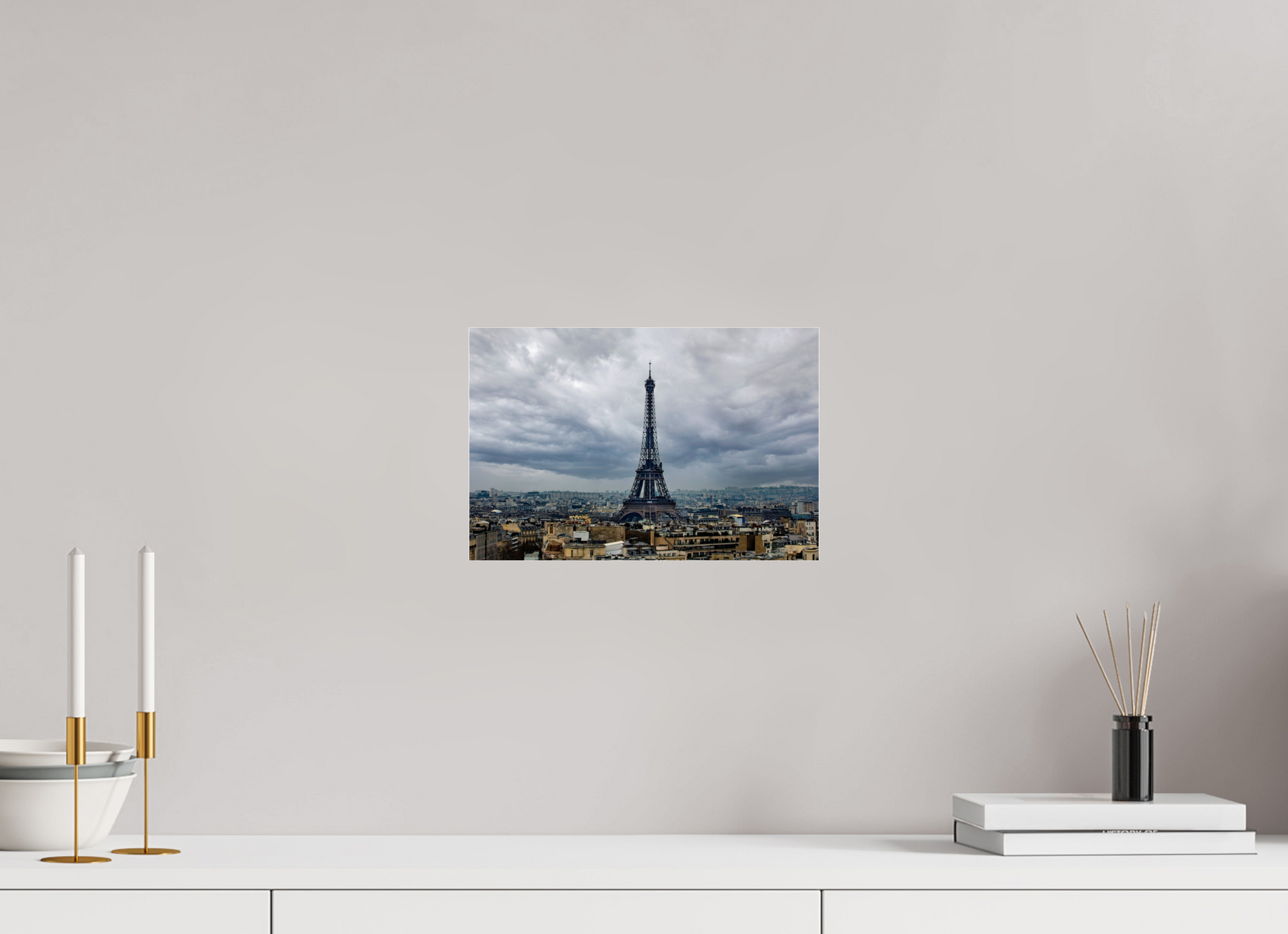 12 x 8″, Photo Print Under Acrylic Glass Eiffel Tower