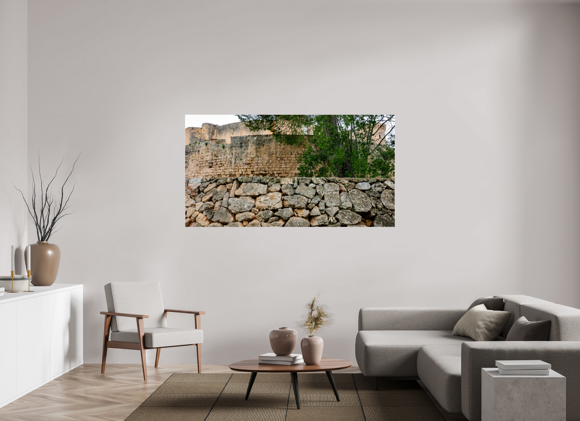 73 x 39″, Photo Print Under Acrylic Glass Spain Castle VIII