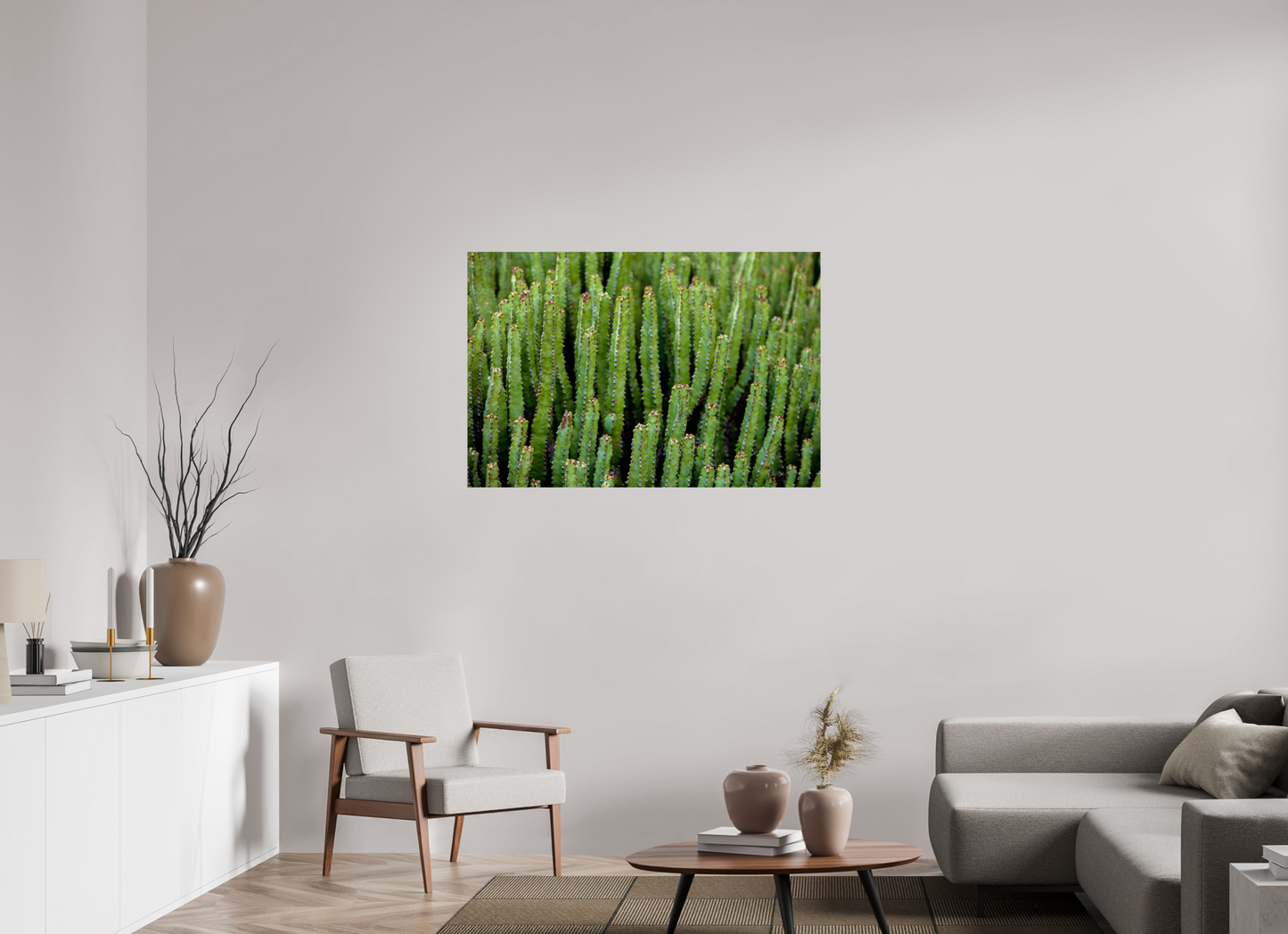 45 x 30″, Photo Print Under Acrylic Glass Cacti V
