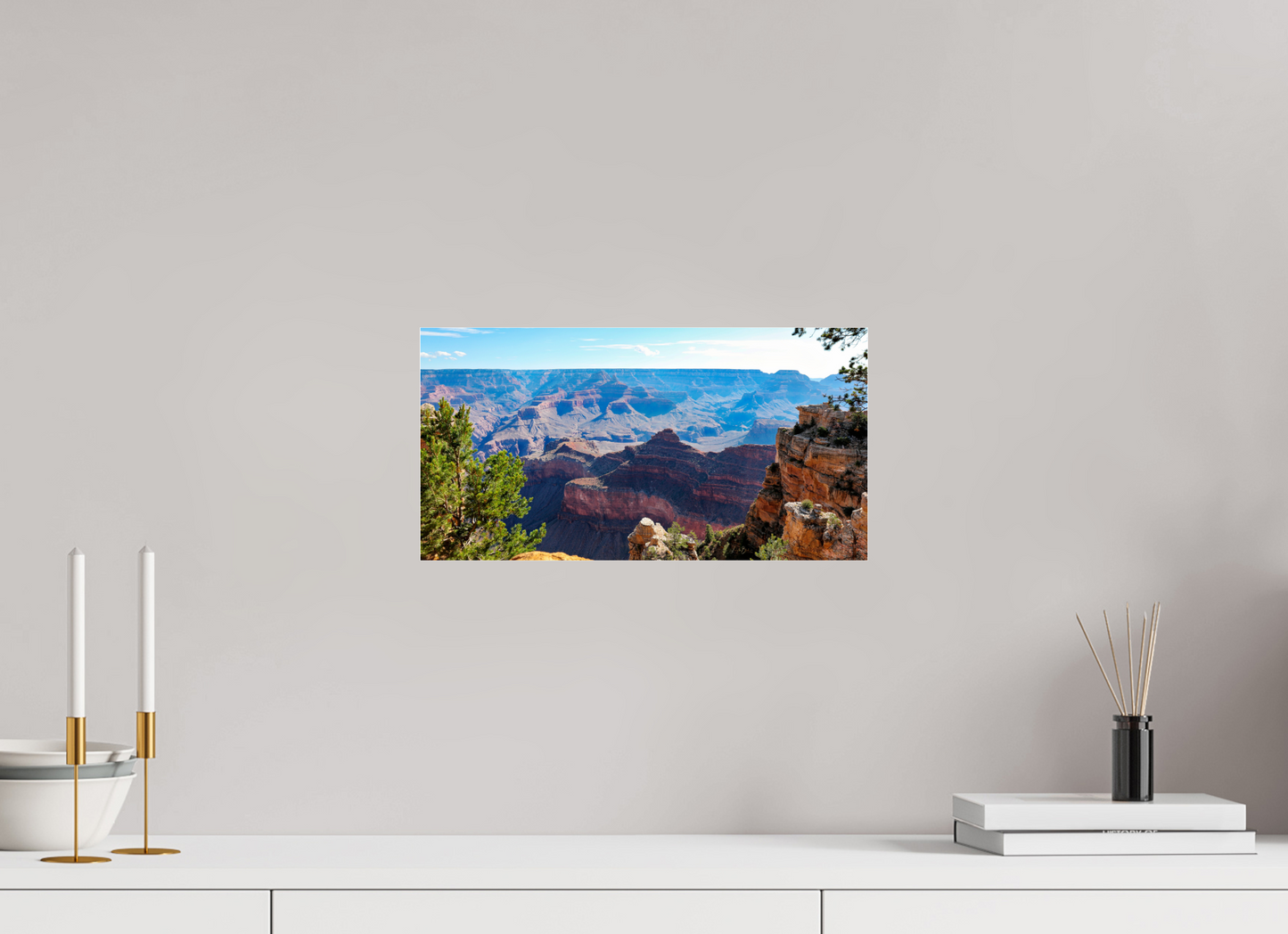 15.4 x 8″, Photo Print Under Acrylic Glass Grand Canyon
