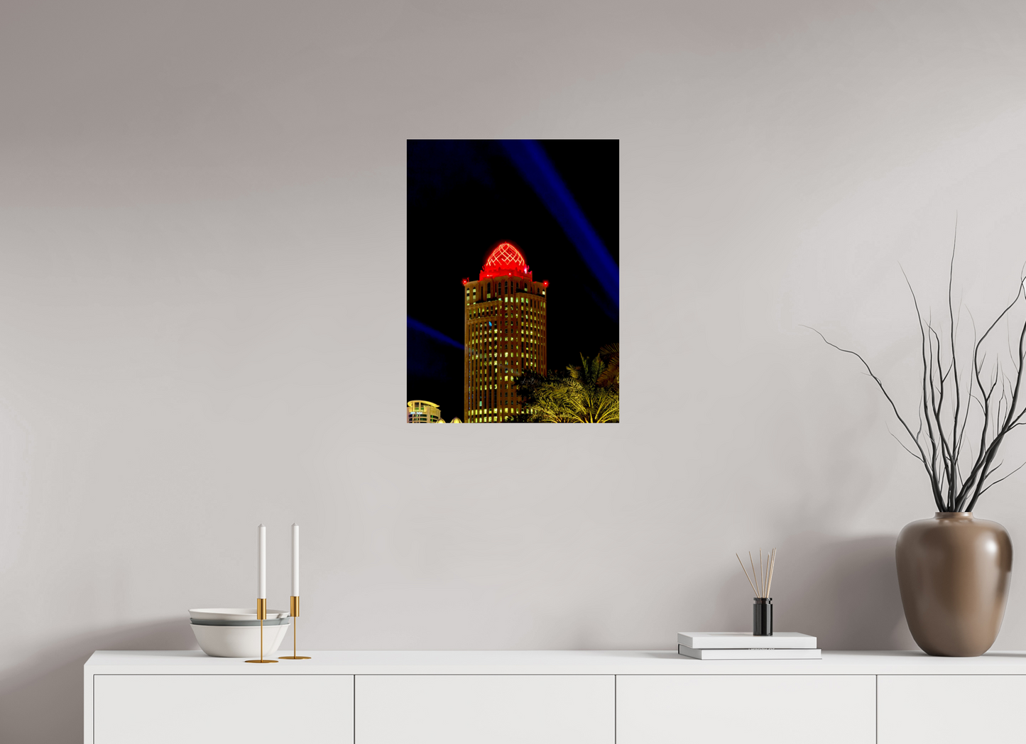 18 x 24″, Photo Print Under Acrylic Glass Red Top