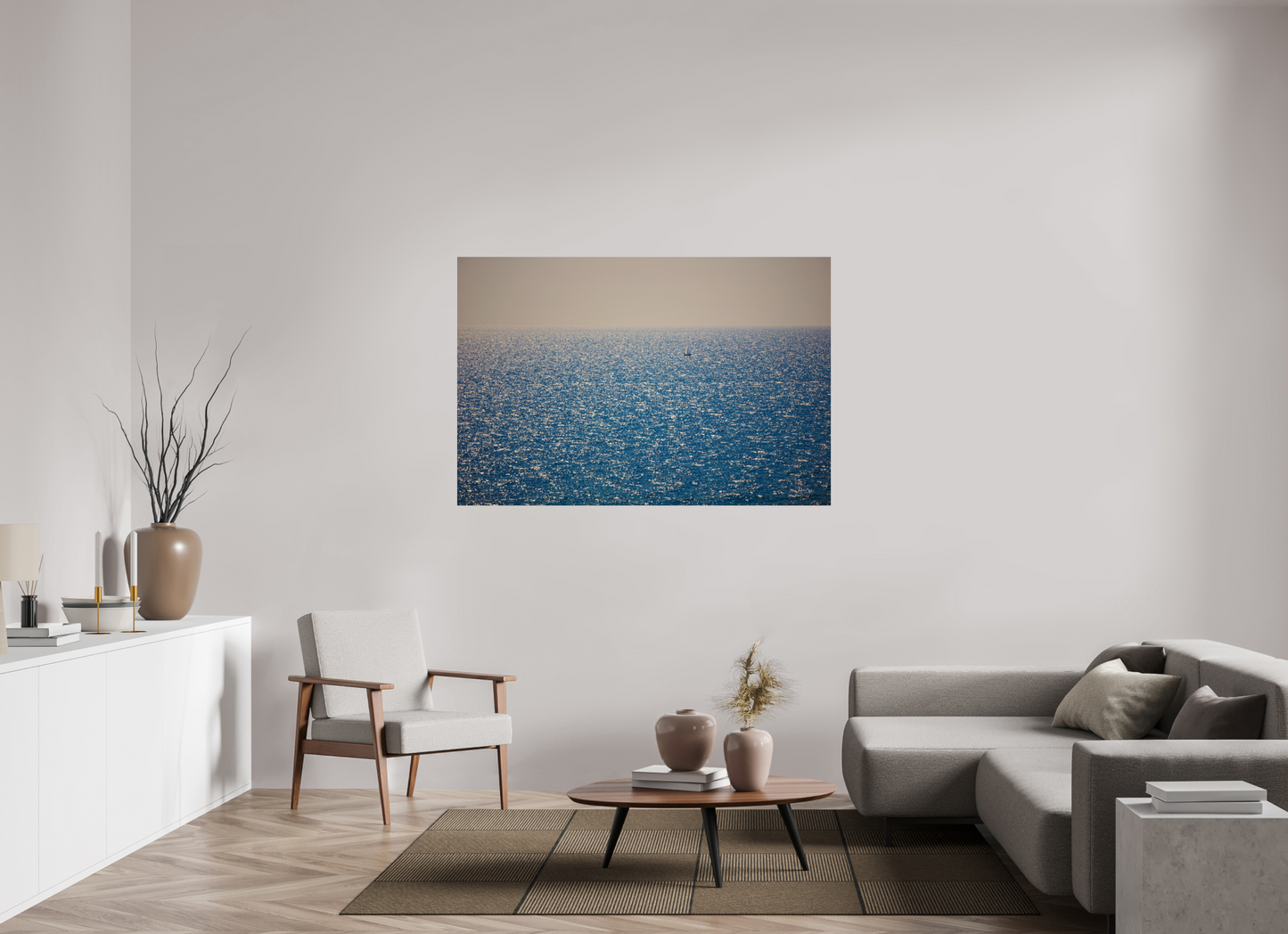 60 x 40″, Photo Print Under Acrylic Glass Sailboat of Italy
