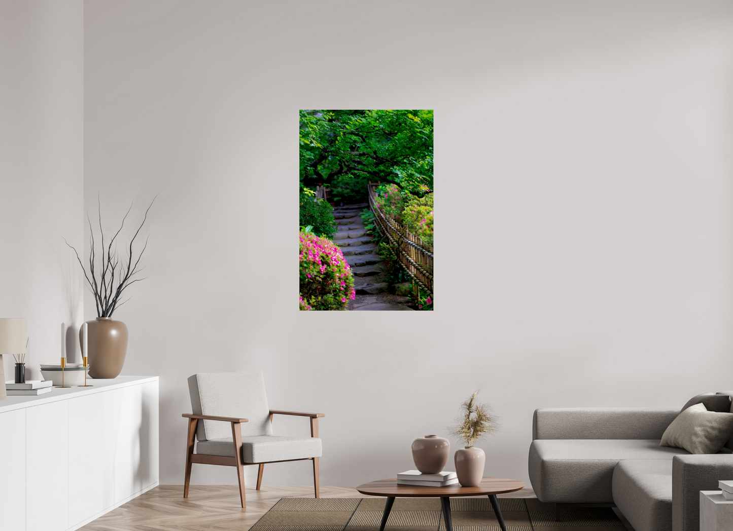 30 x 45″, Photo Print Under Acrylic Glass Gardens of Tokyo III