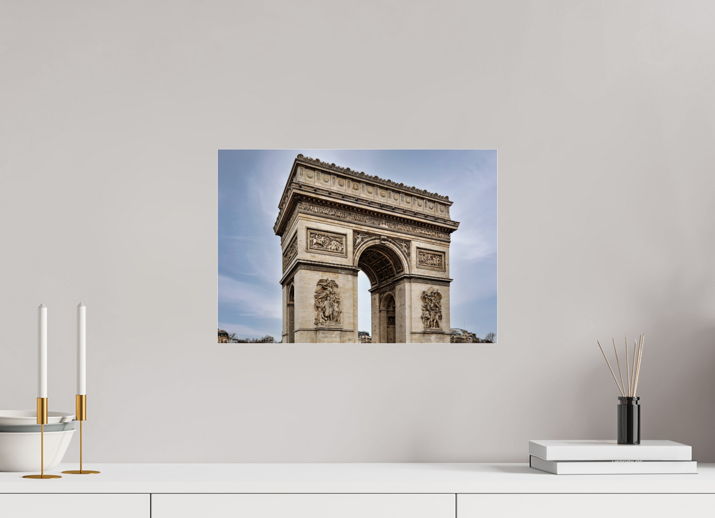 17.3 x 12″, Photo Print Under Acrylic Glass Arc de Triomphe