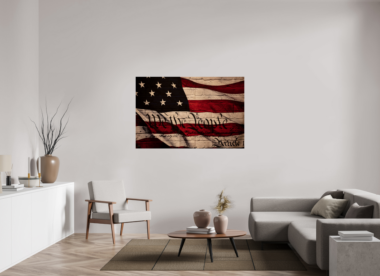 59.1 x 39″, Photo Print Under Acrylic Glass We The People