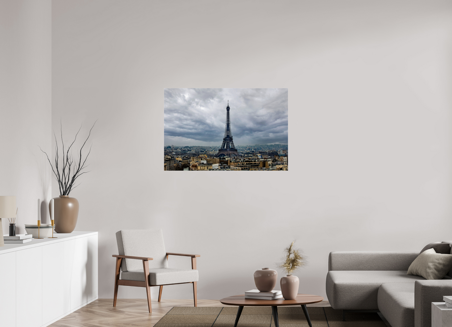 45 x 30″, Photo Print Under Acrylic Glass Eiffel Tower