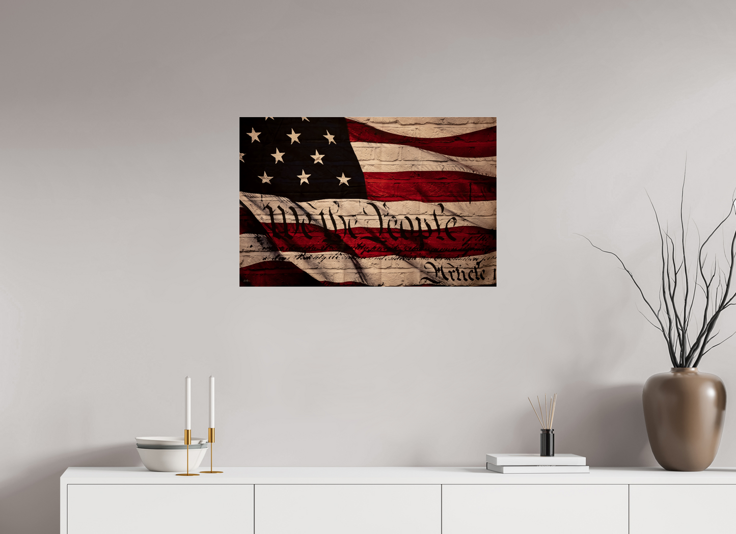 30.3 x 20″, Photo Print Under Acrylic Glass We The People