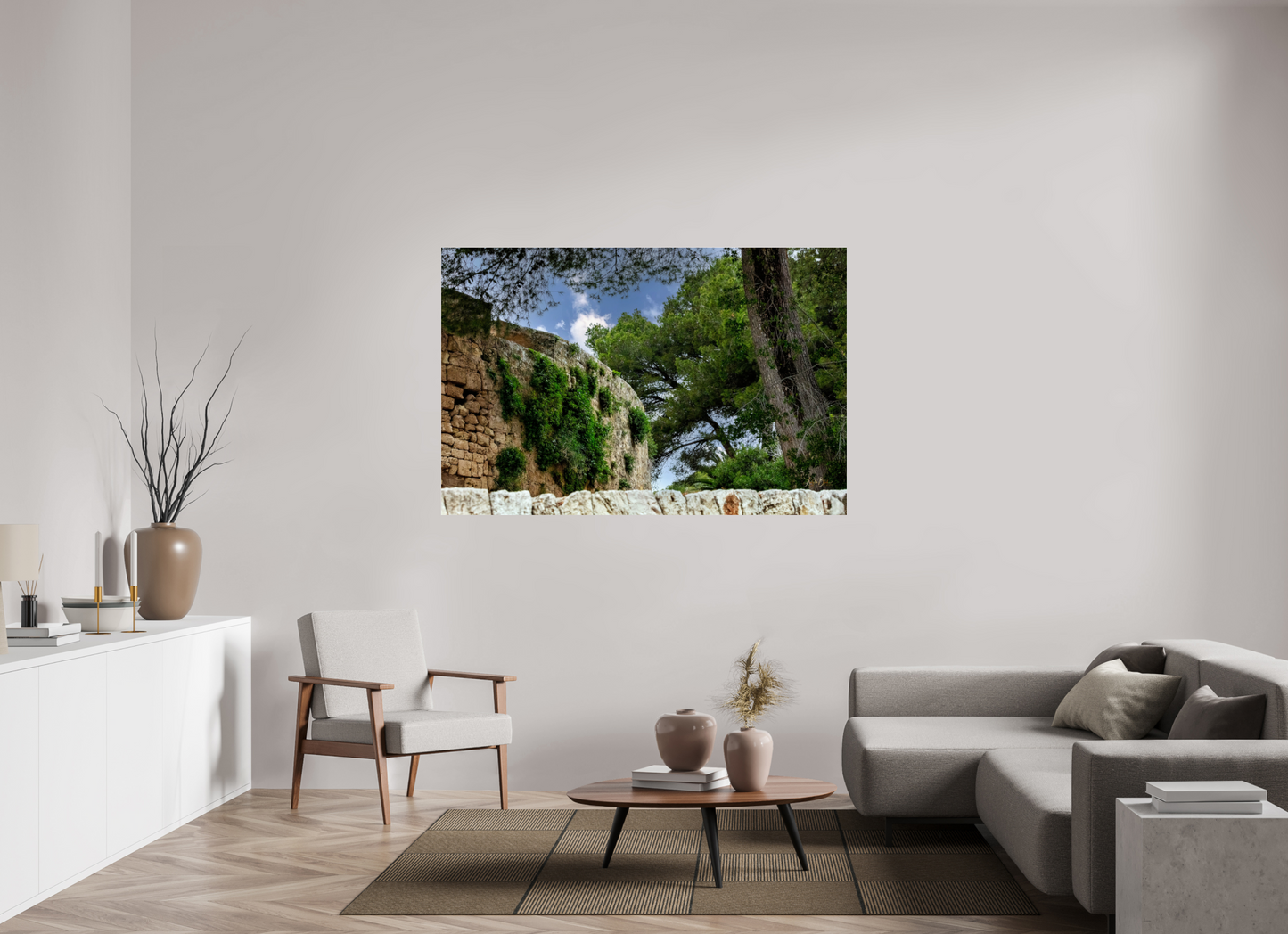 65.1 x 43″, Photo Print Under Acrylic Glass Span Castle IV