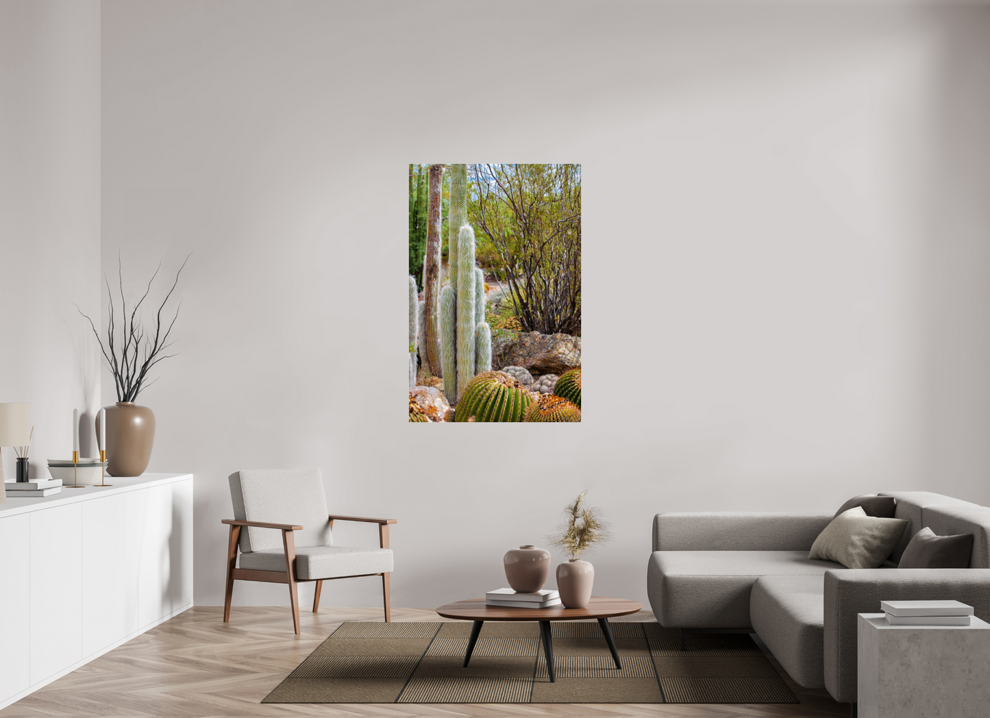 36 x 54″, Photo Print Under Acrylic Glass Cacti III