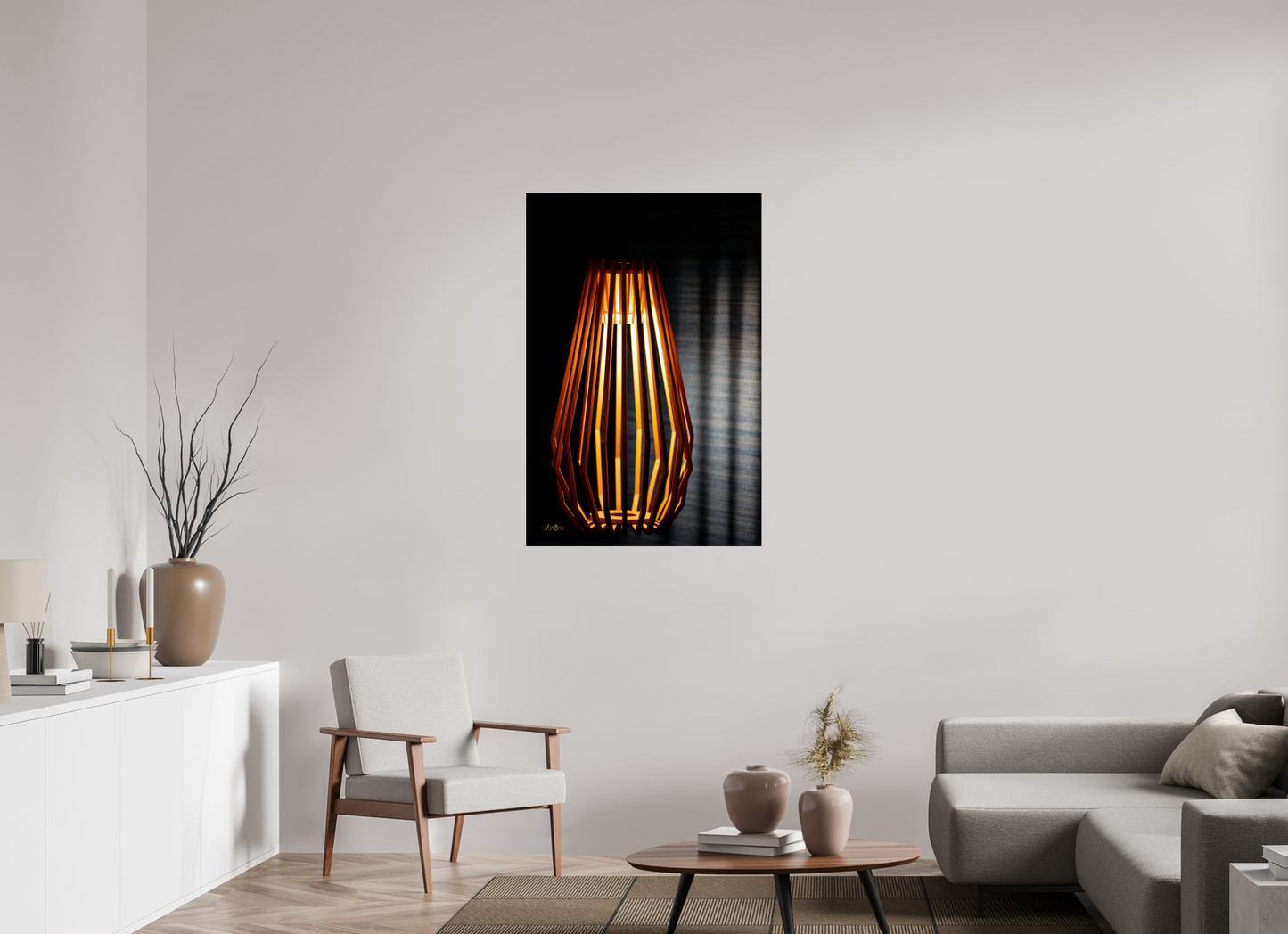 30 x 45″, Photo Print Under Acrylic Glass Light The Dark