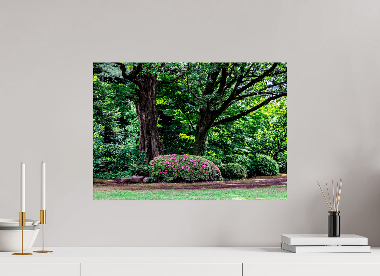 22.5 x 16″, Photo Print Under Acrylic Glass Gardens of Tokyo