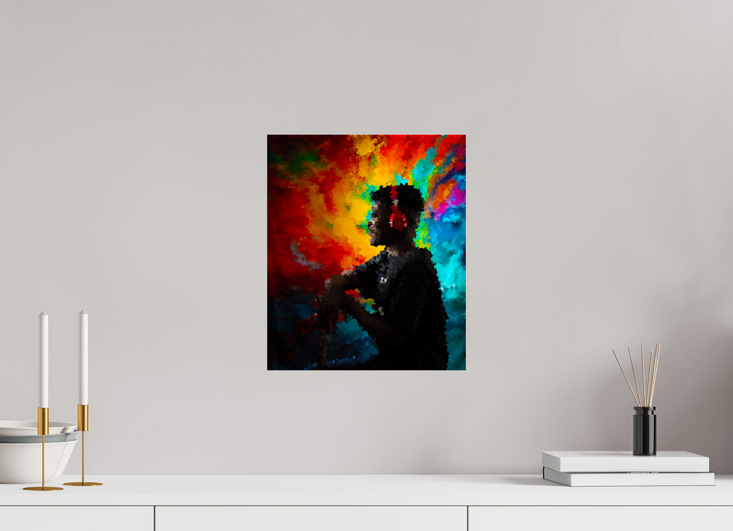 12 x 14.3″, Photo Print Under Acrylic Glass Groovin' and Movin'