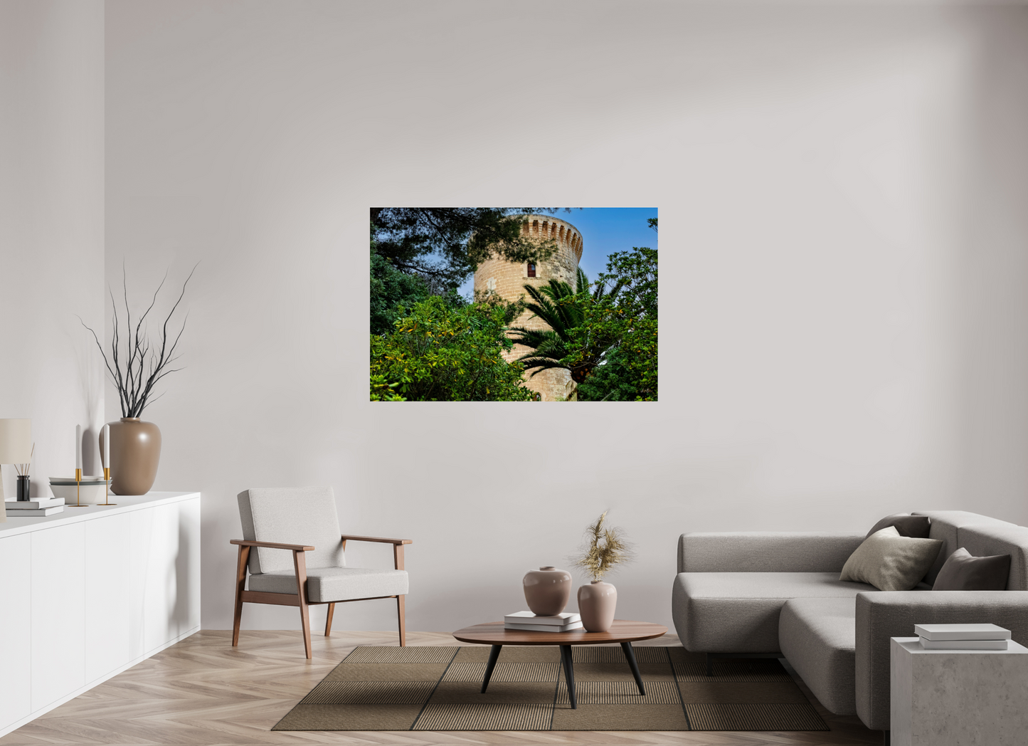 58 x 39″, Photo Print Under Acrylic Glass Spain Castle