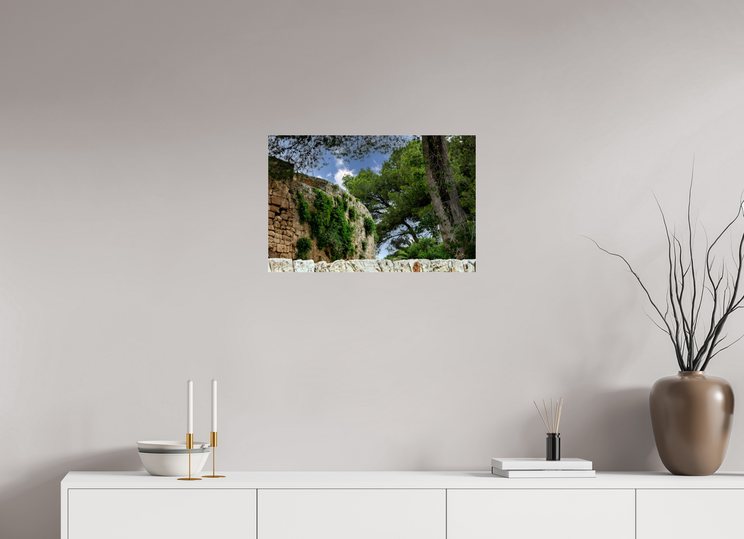 24.2 x 16″, Photo Print Under Acrylic Glass Span Castle IV