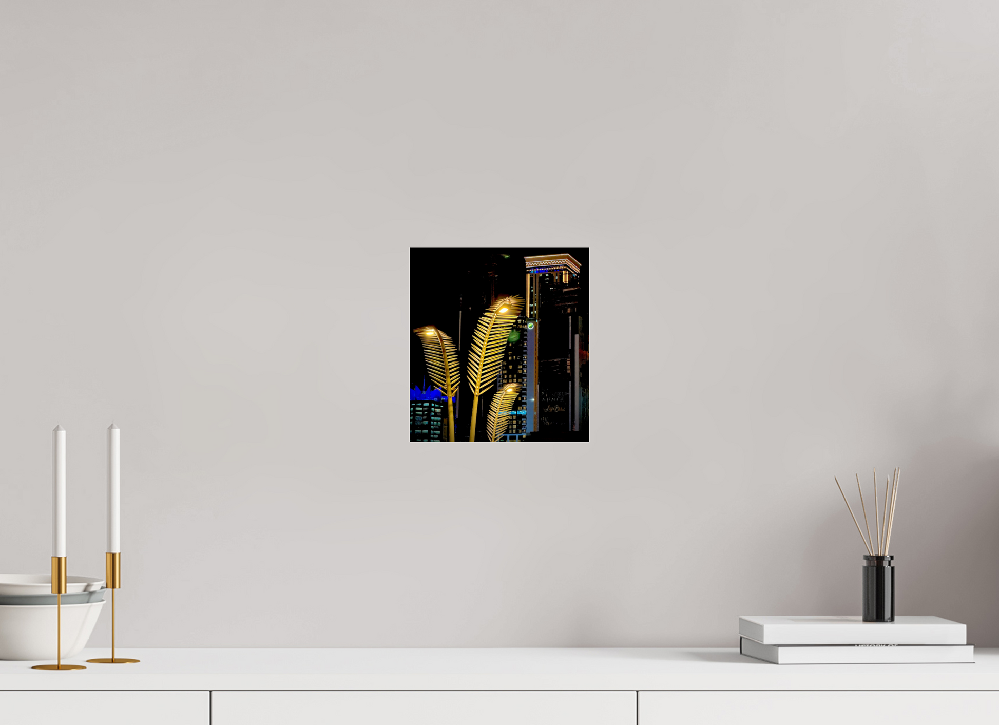 8 x 8.7″, Photo Print Under Acrylic Glass Good Evening in Qatar