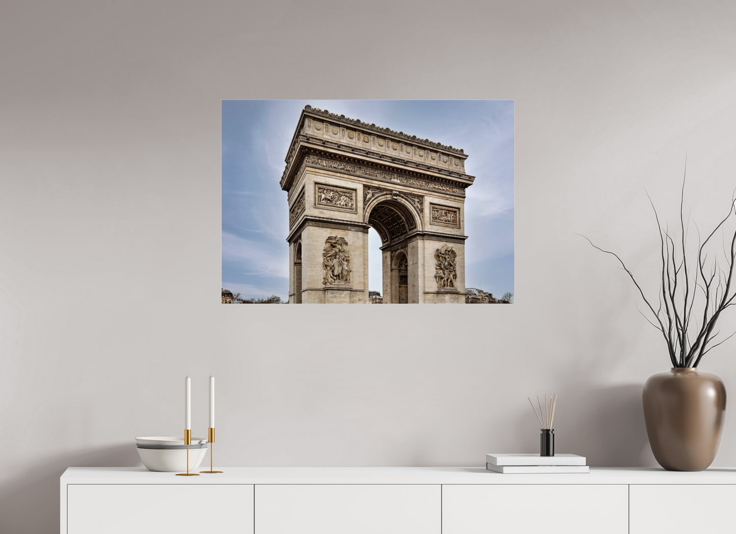 34.5 x 24″, Photo Print Under Acrylic Glass Arc de Triomphe