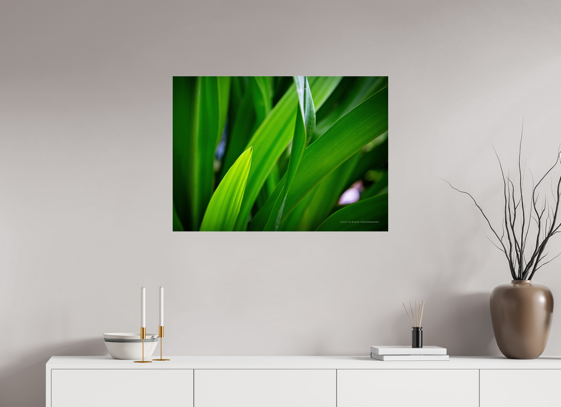 33.3 x 24″, Photo Print Under Acrylic Glass Blades of Peace