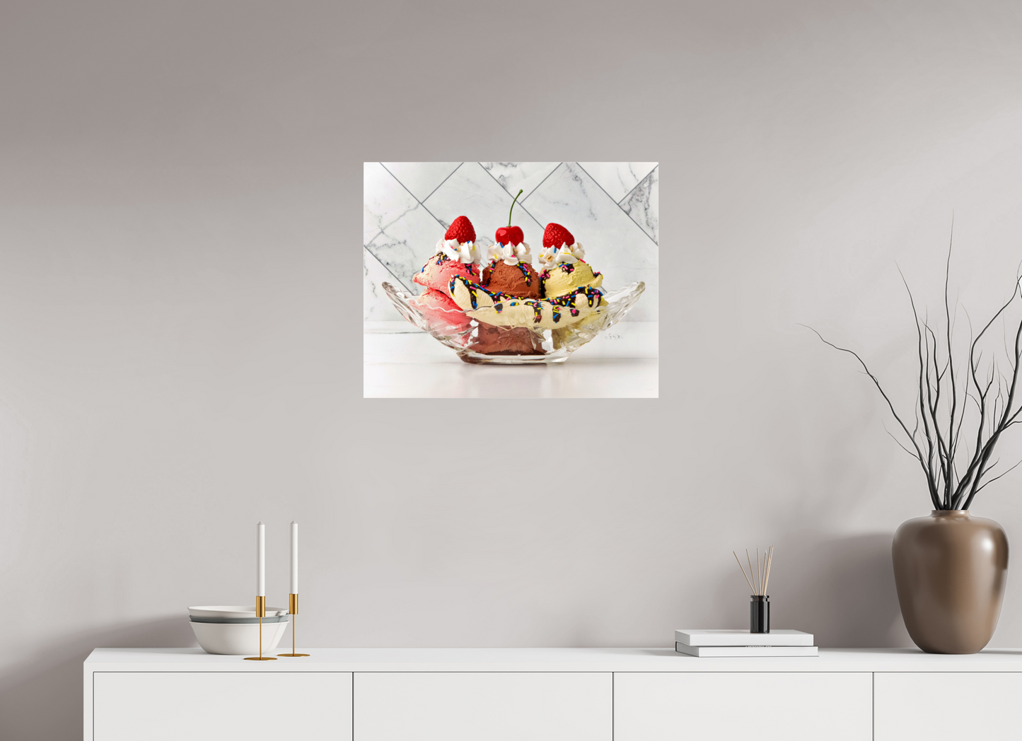 25 x 20″, Photo Print Under Acrylic Glass Sundae