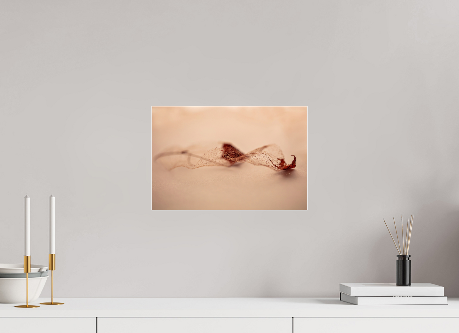 15 x 10″, Photo Print Under Acrylic Glass Leaf Left