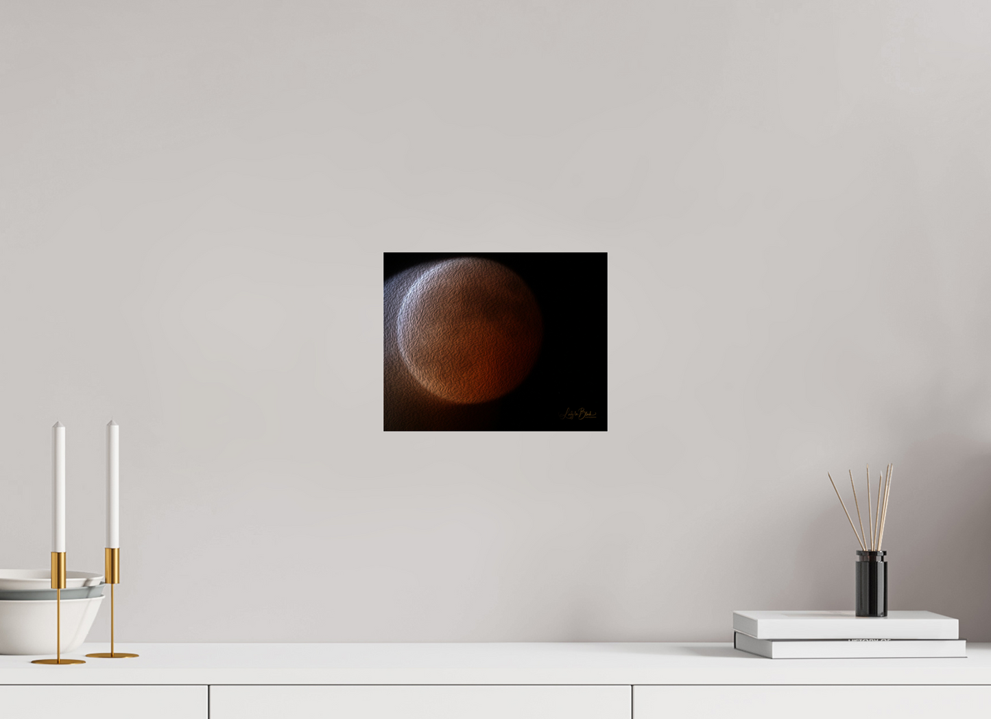 10 x 8″, Photo Print Under Acrylic Glass Blood Moon