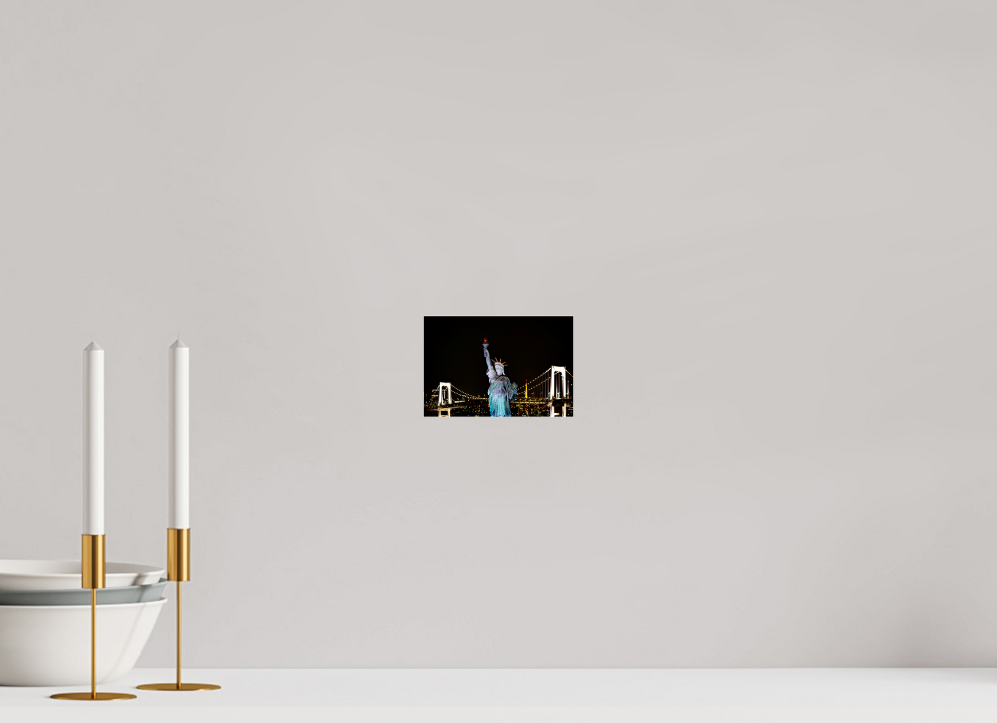 6 x 4″, Photo Print Under Acrylic Glass Odaiba Statue of Liberty