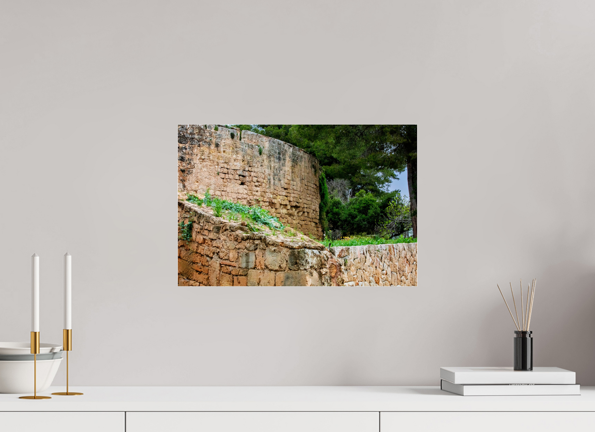 17.8 x 12″, Photo Print Under Acrylic Glass Spain Castle III