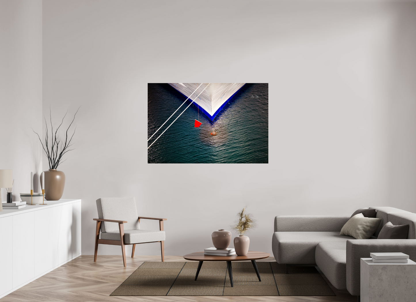 60 x 40″, Photo Print Under Acrylic Glass Toy Boat