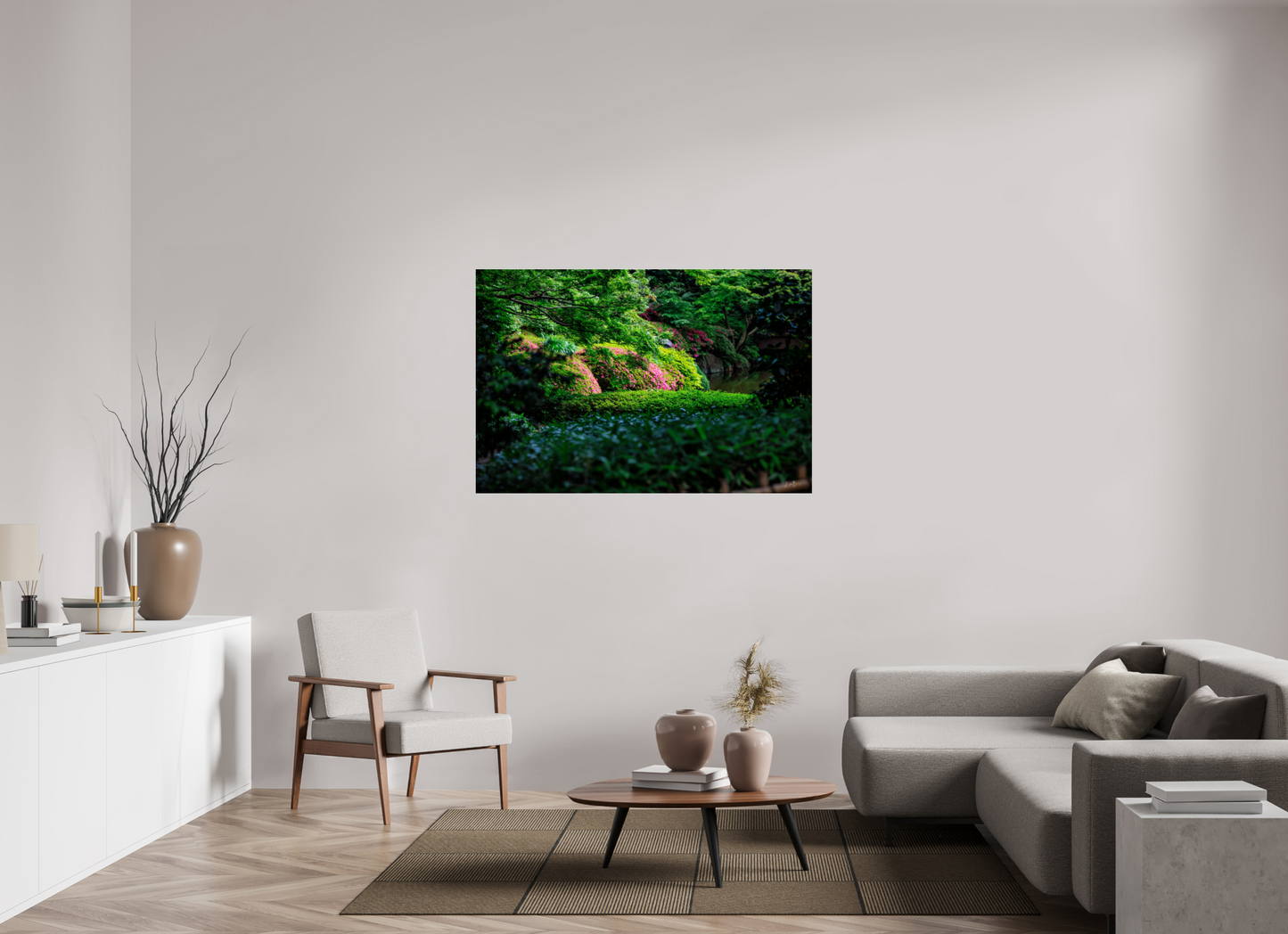 54 x 36″, Photo Print Under Acrylic Glass Gardens of Tokyo II