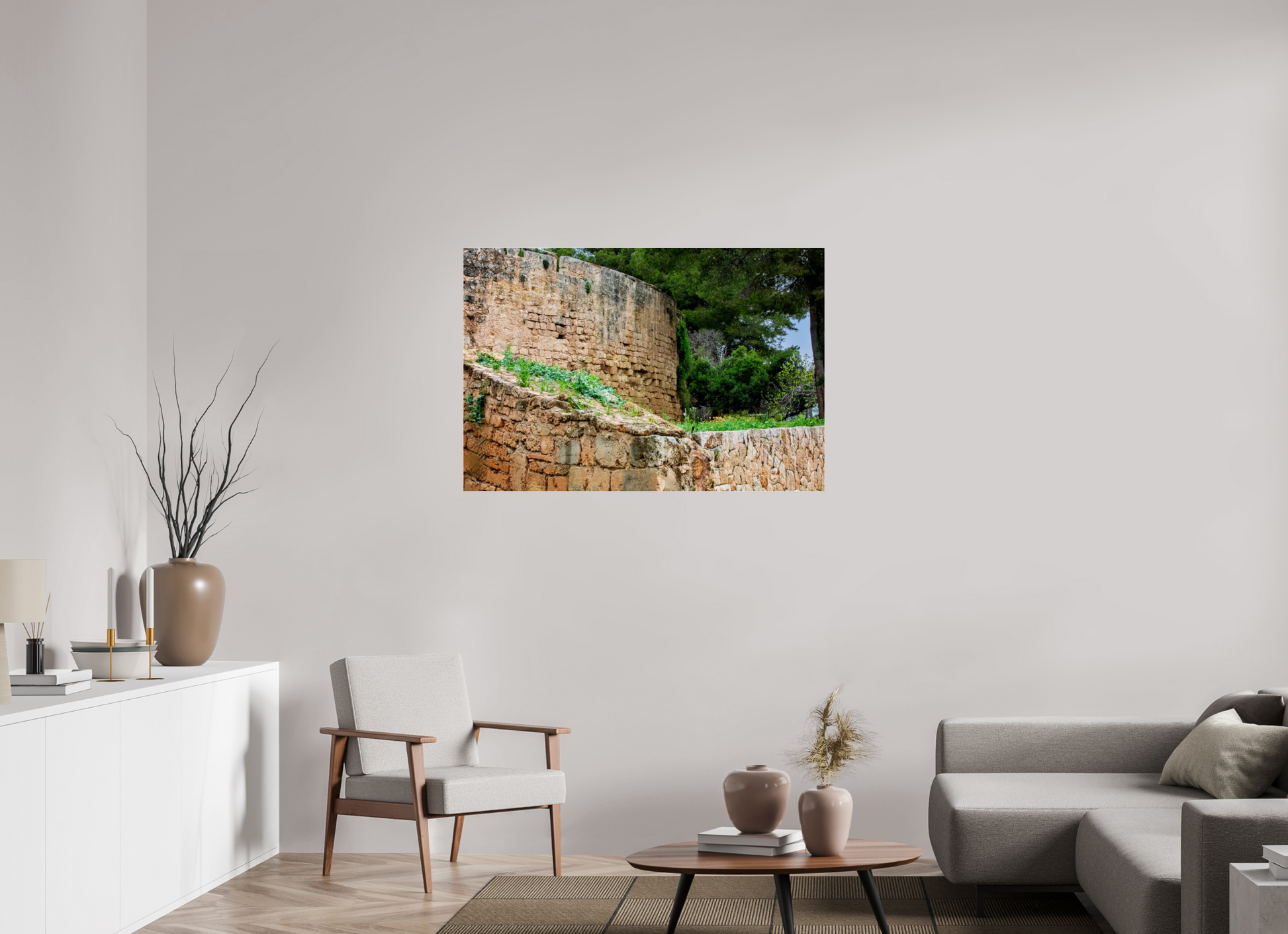 46 x 31″, Photo Print Under Acrylic Glass Spain Castle III