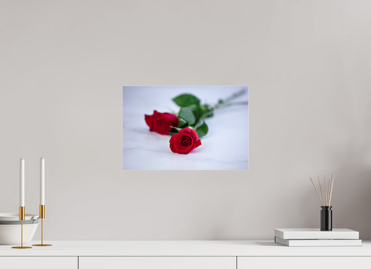 15 x 10″, Photo Print Under Acrylic Glass Roses II