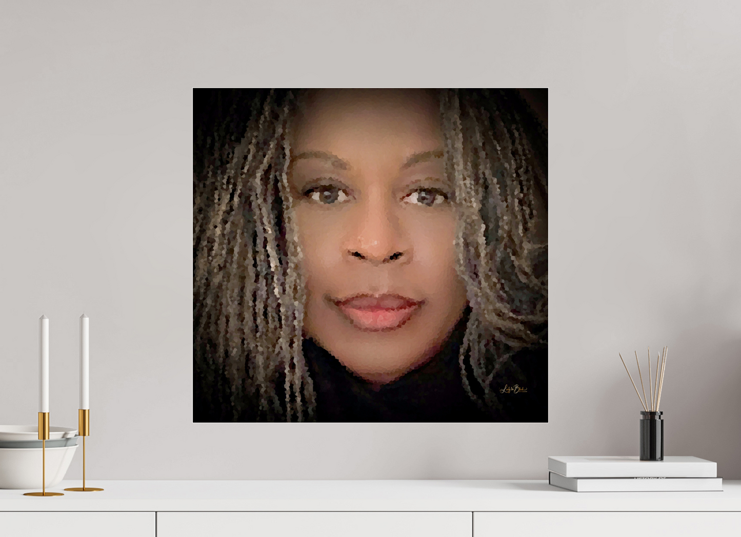 21.2 x 20″, Photo Print Under Acrylic Glass Ms Lady