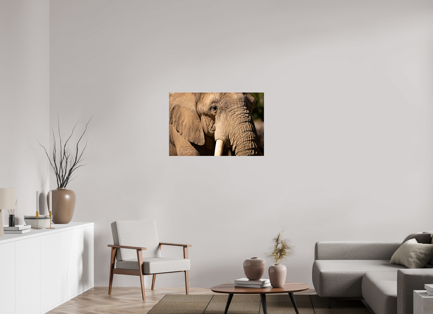 36 x 24″, Photo Print Under Acrylic Glass Ellie The Elephant
