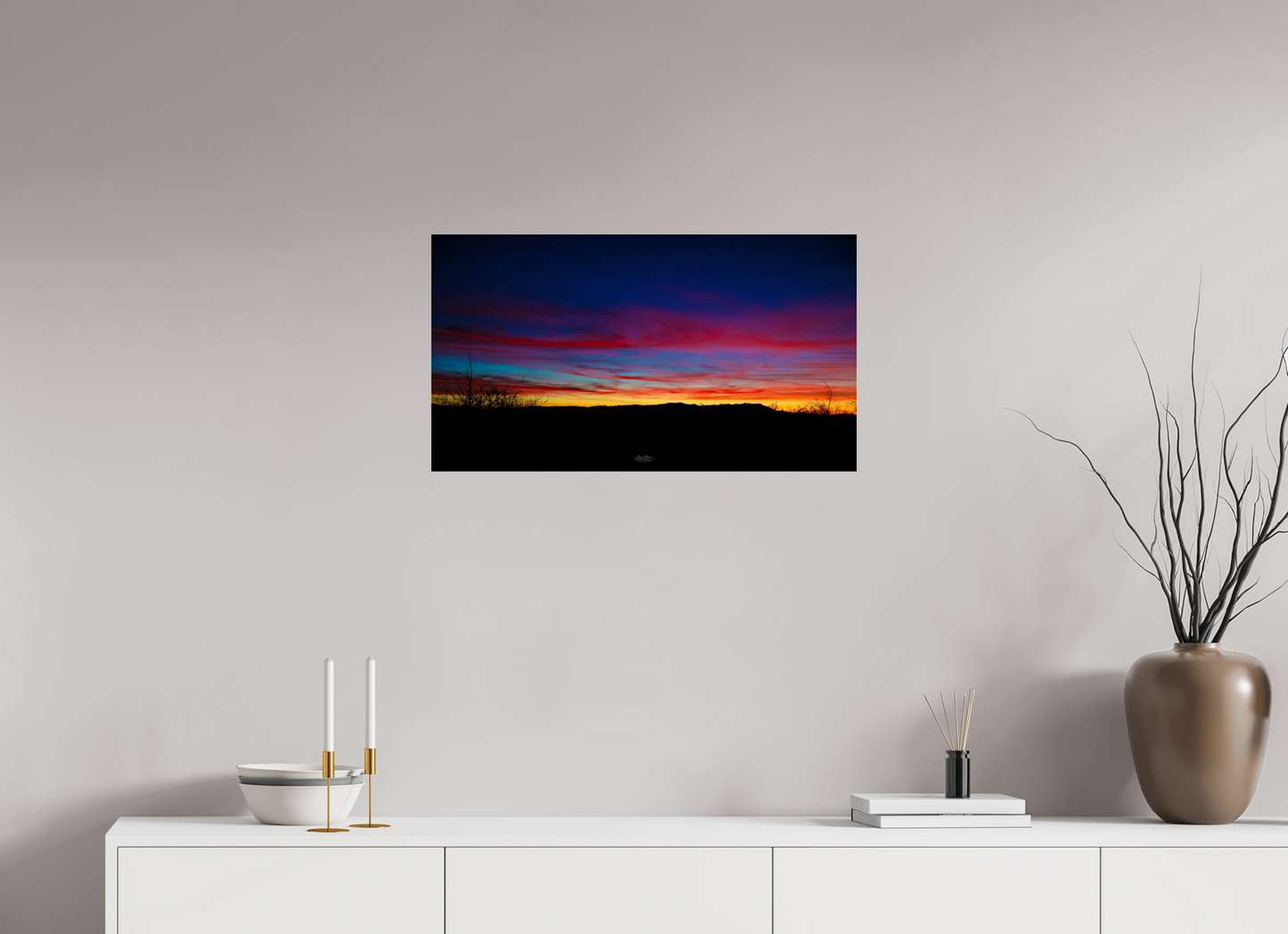 28.7 x 16″, Photo Print Under Acrylic Glass Good Morning Arizona