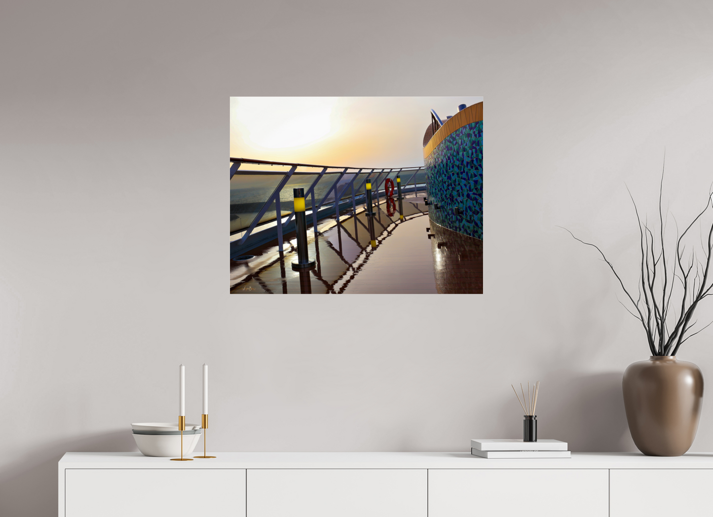 30.8 x 24″, Photo Print Under Acrylic Glass Cruise Life II