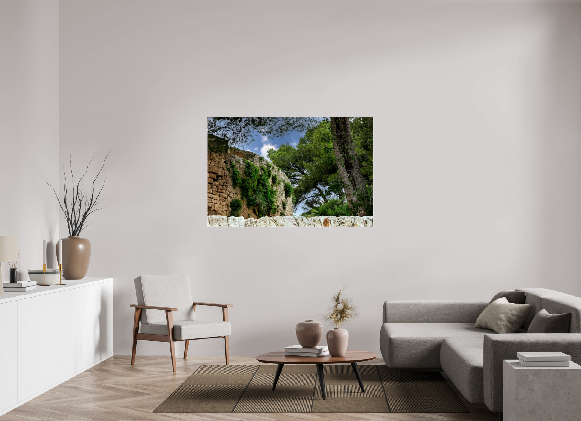 59.1 x 39″, Photo Print Under Acrylic Glass Span Castle IV