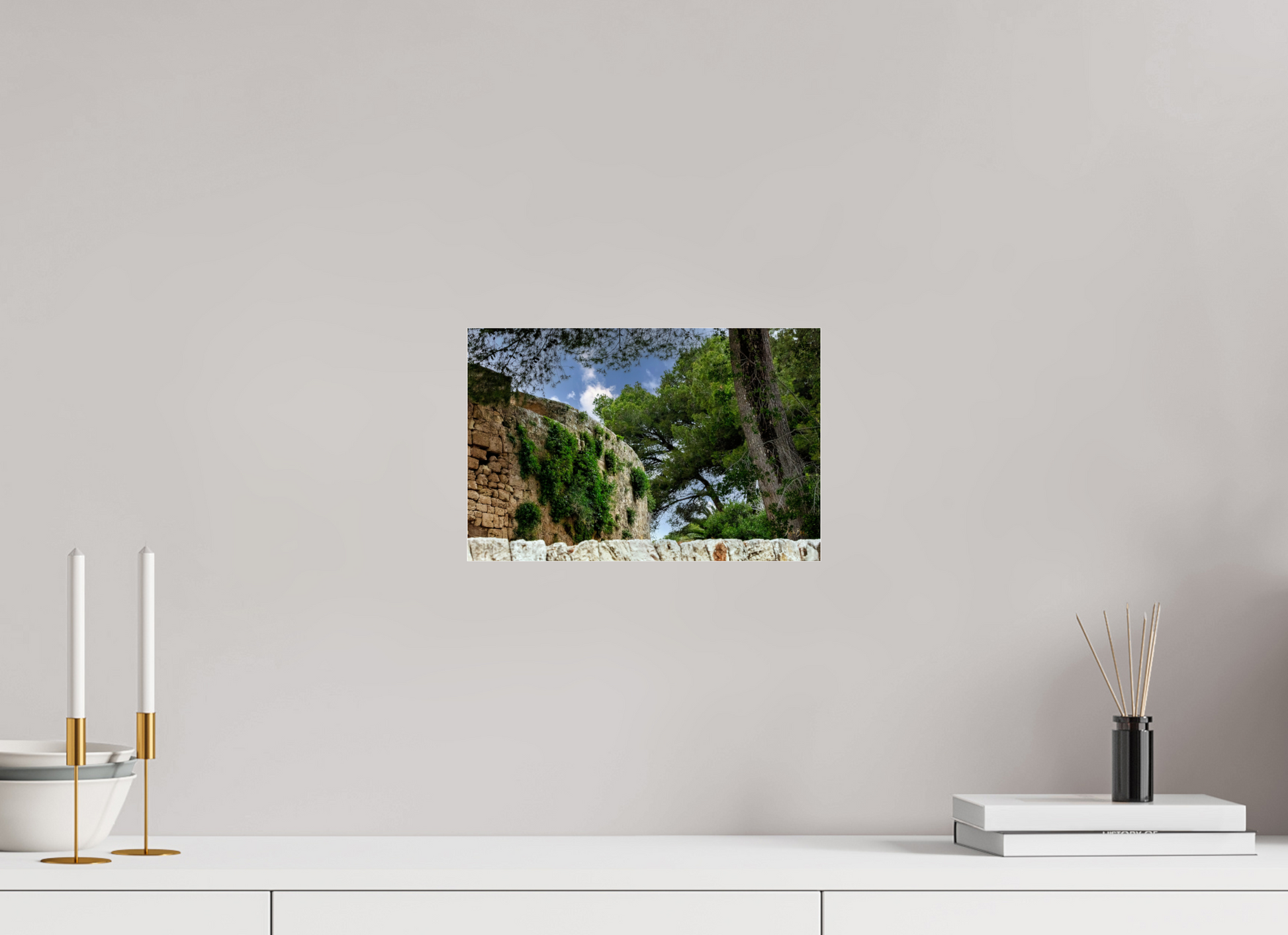 12.1 x 8″, Photo Print Under Acrylic Glass Span Castle IV