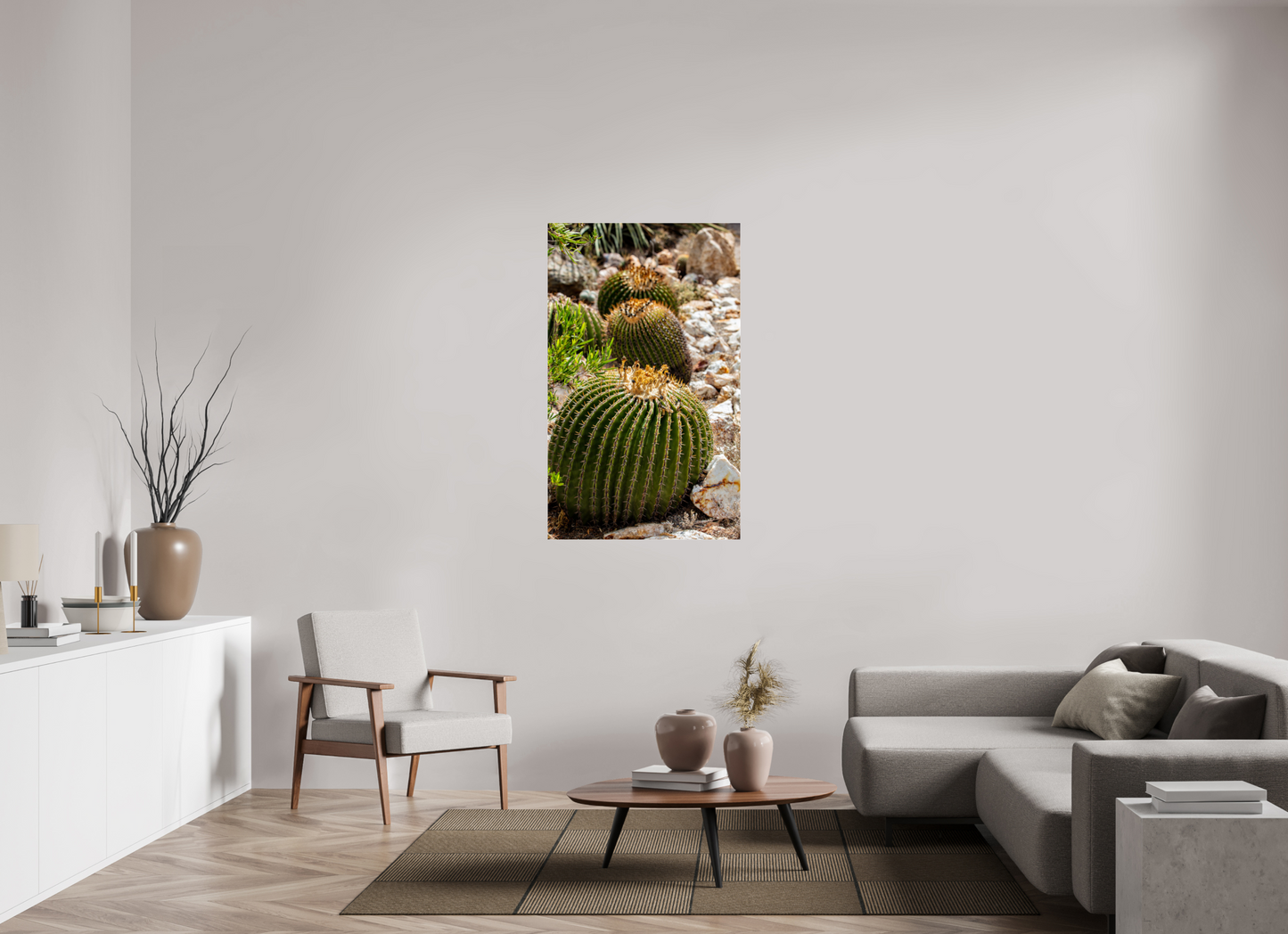 31 x 50.9″, Photo Print Under Acrylic Glass Cacti