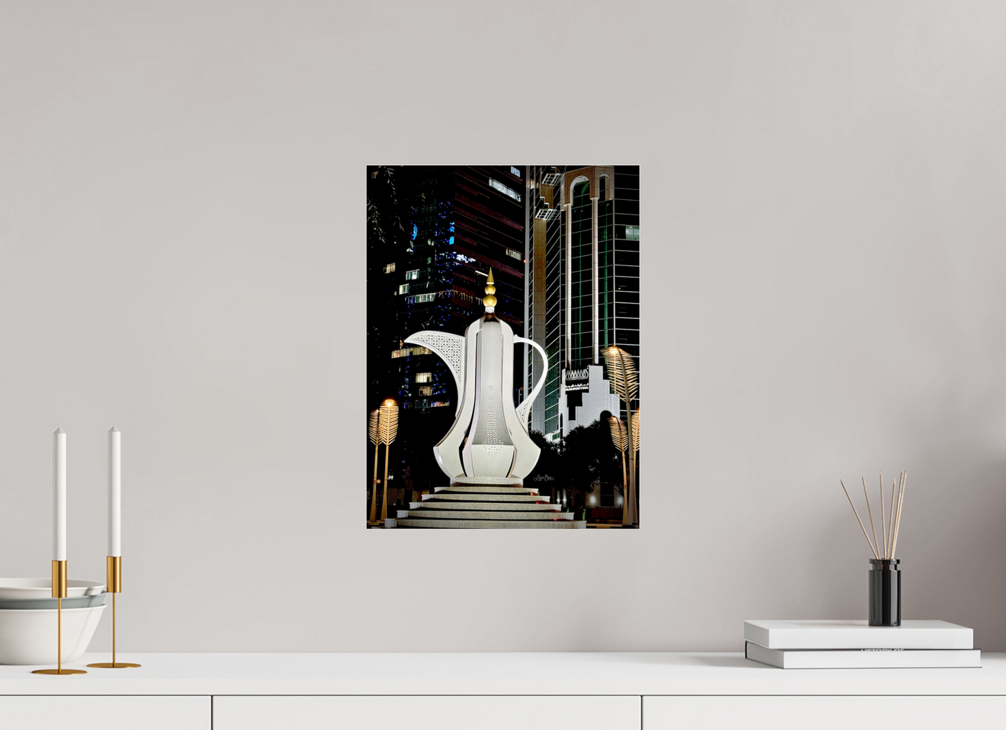 12 x 16″, Photo Print Under Acrylic Glass Al Dalah Hospitality Sculpture