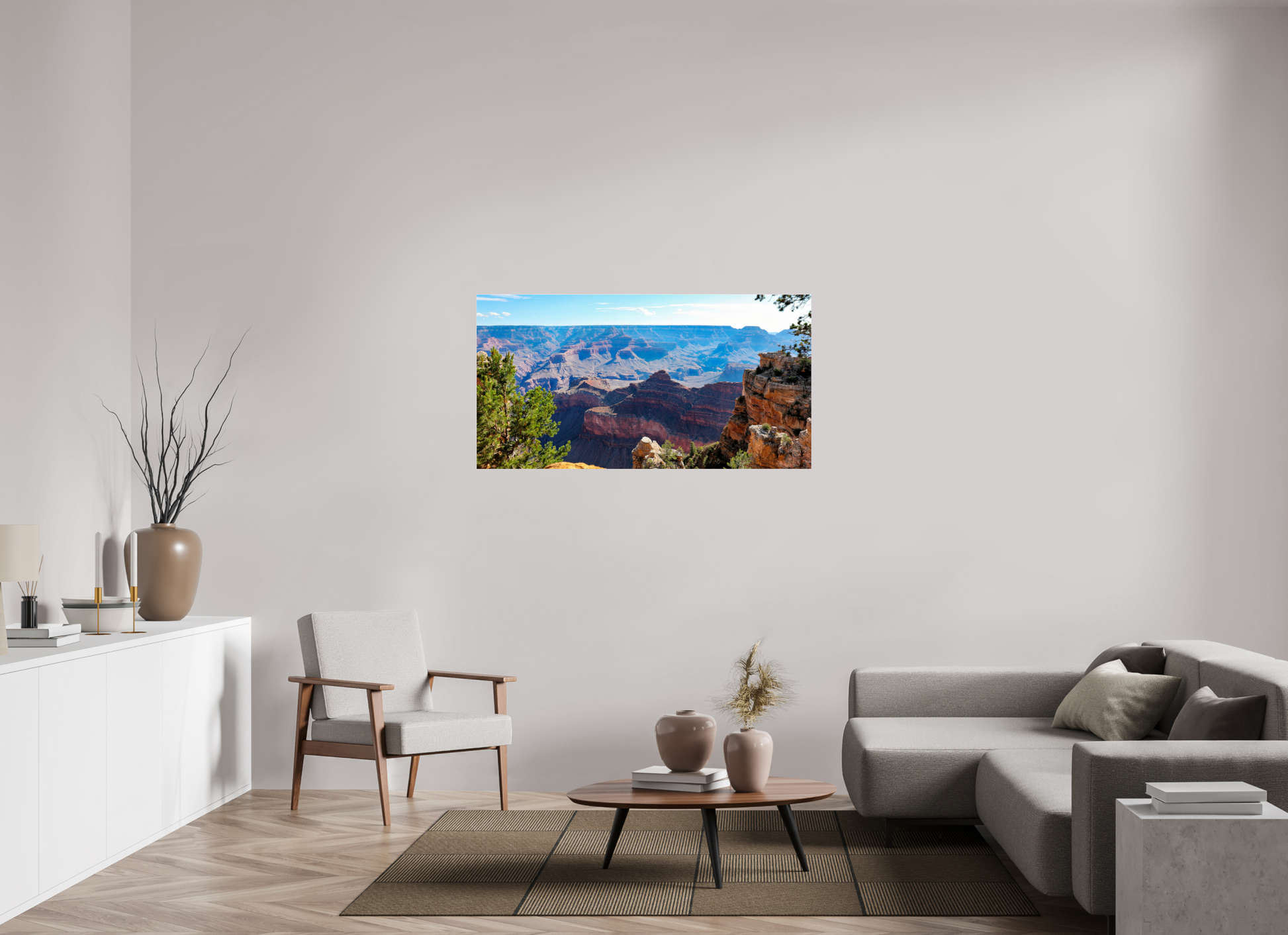 53.7 x 28″, Photo Print Under Acrylic Glass Grand Canyon