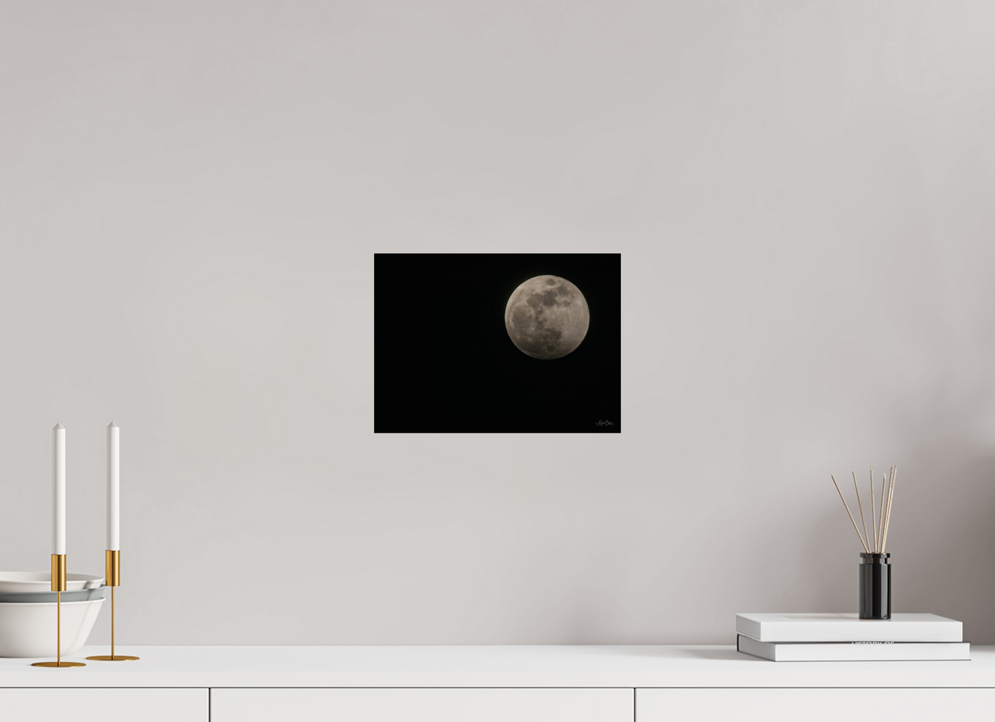 11 x 8″, Photo Print Under Acrylic Glass Moon Before The Blood