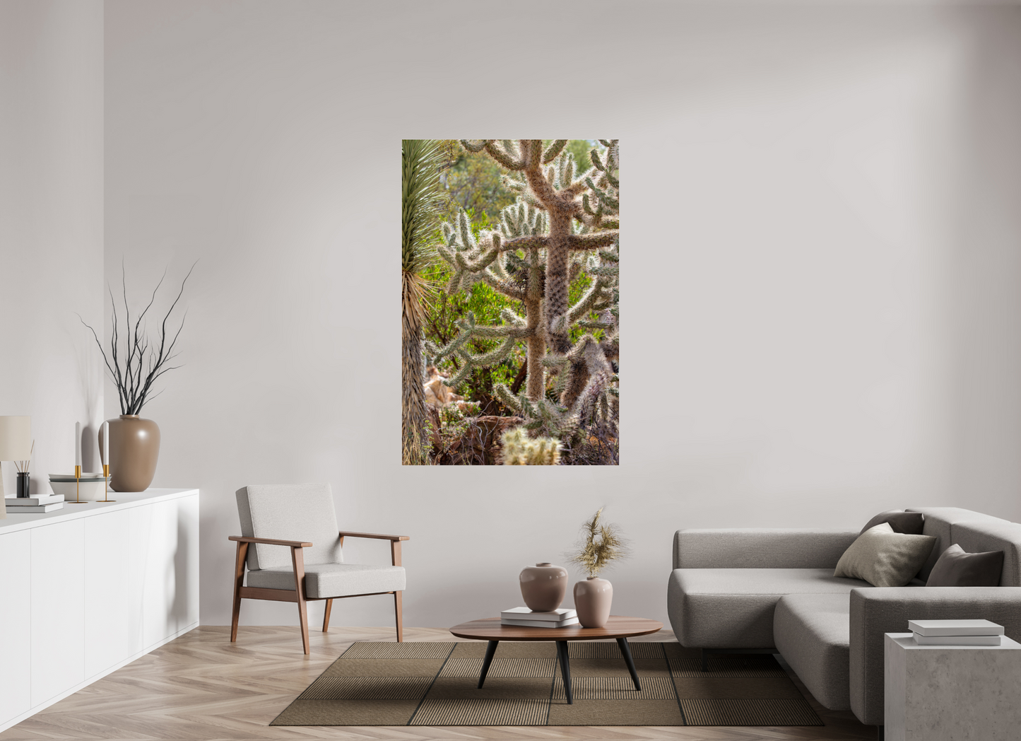 44 x 66″, Photo Print Under Acrylic Glass Cactus Wild Party