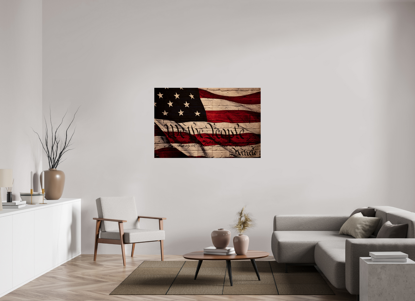 53.1 x 35″, Photo Print Under Acrylic Glass We The People