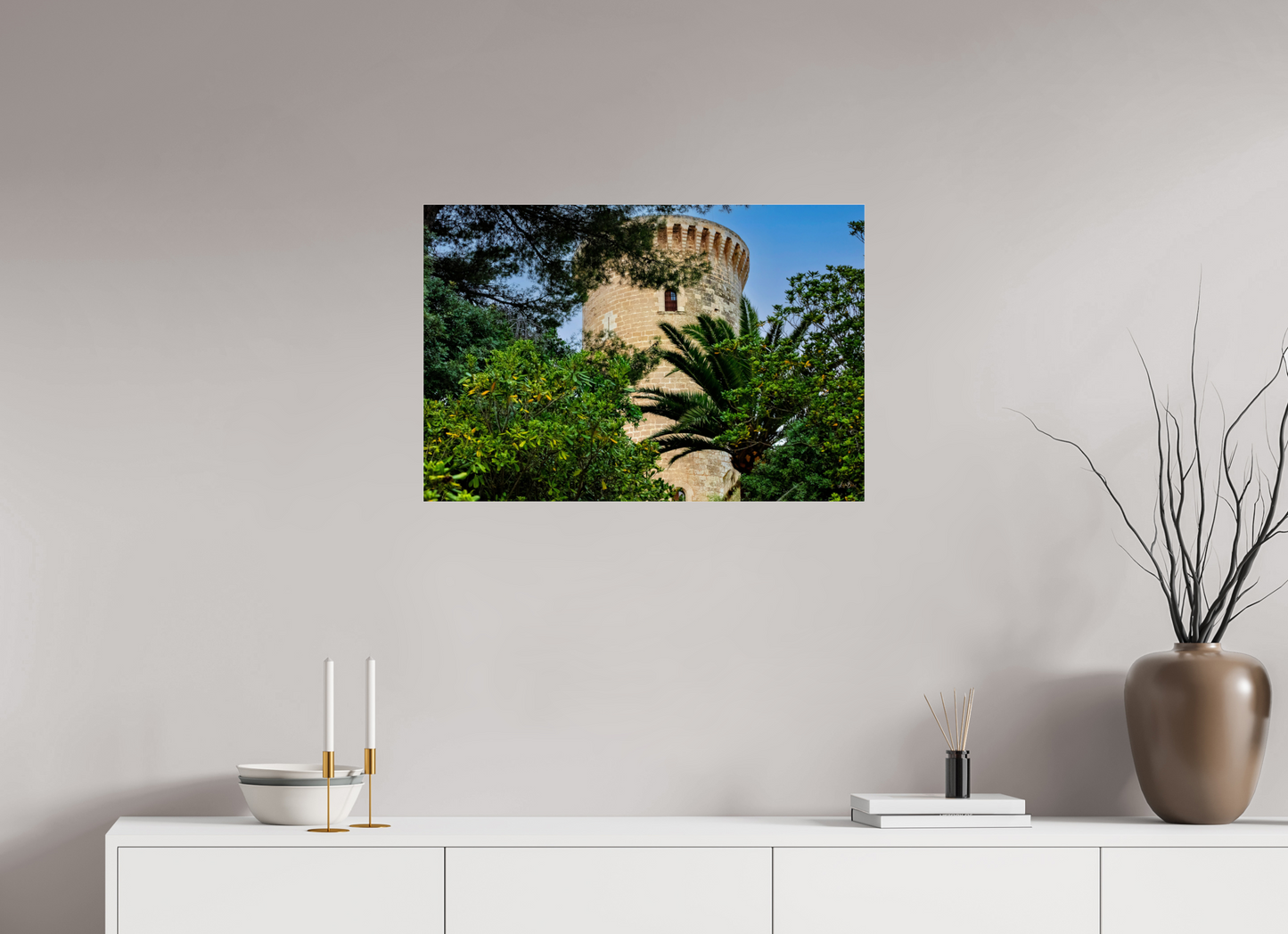 29.7 x 20″, Photo Print Under Acrylic Glass Spain Castle