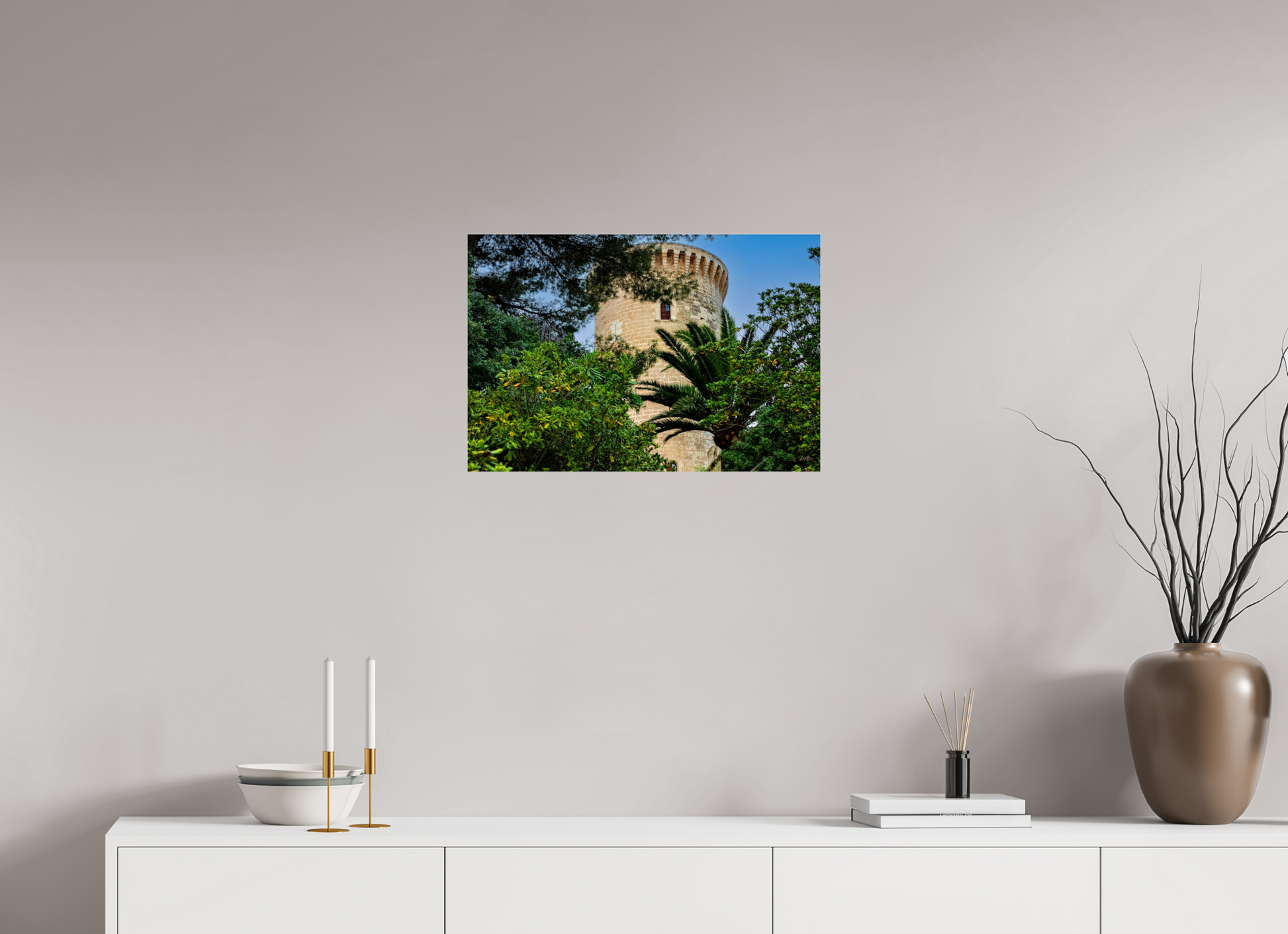 23.8 x 16″, Photo Print Under Acrylic Glass Spain Castle