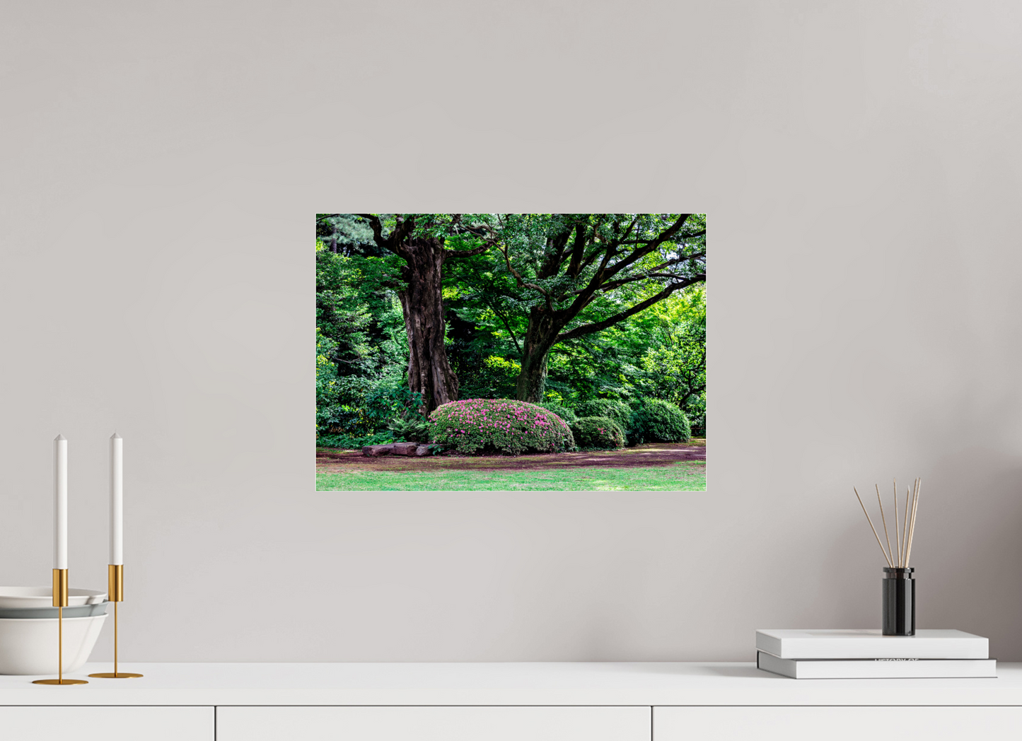 16.9 x 12″, Photo Print Under Acrylic Glass Gardens of Tokyo