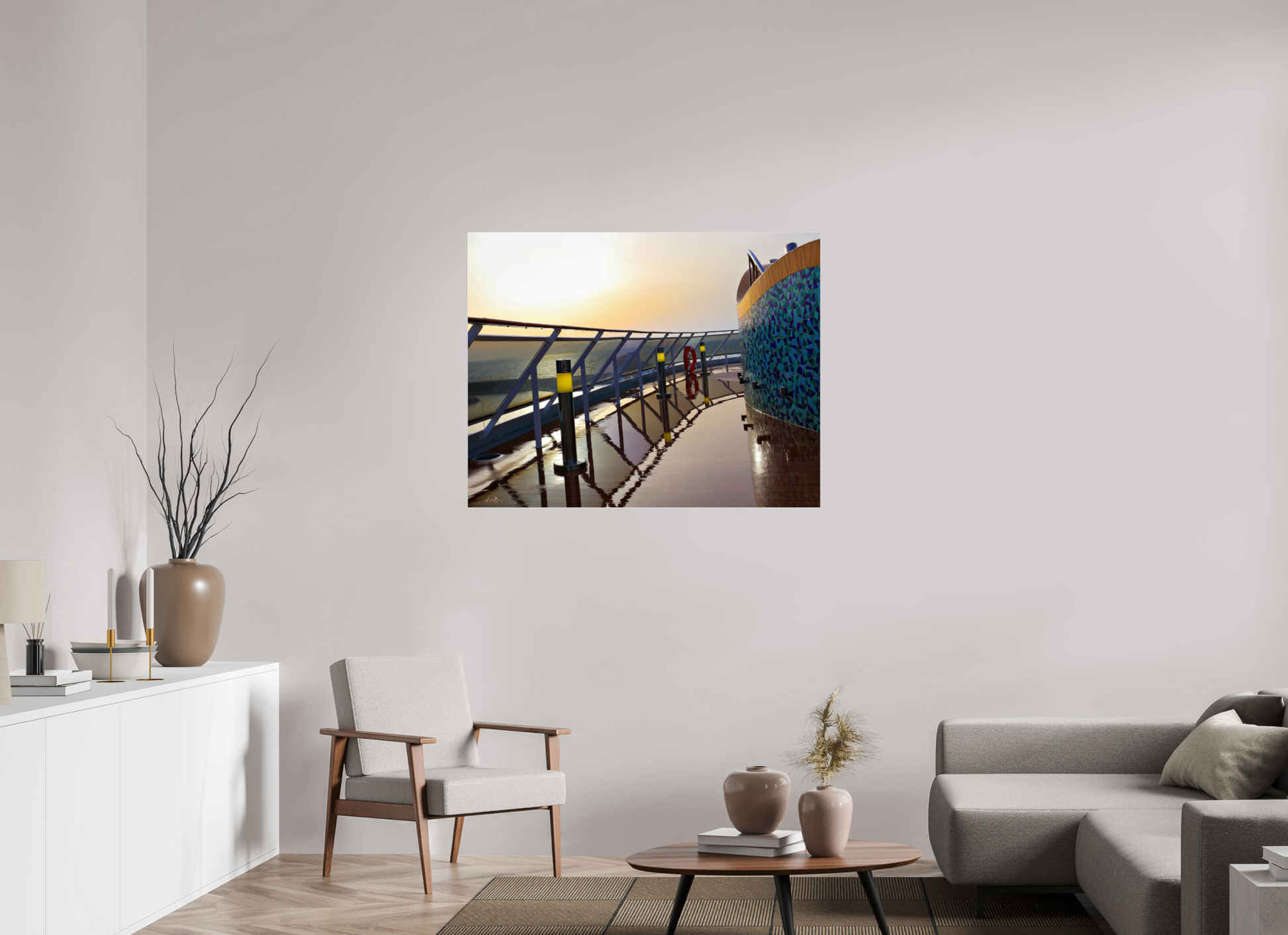 44.9 x 35″, Photo Print Under Acrylic Glass Cruise Life II