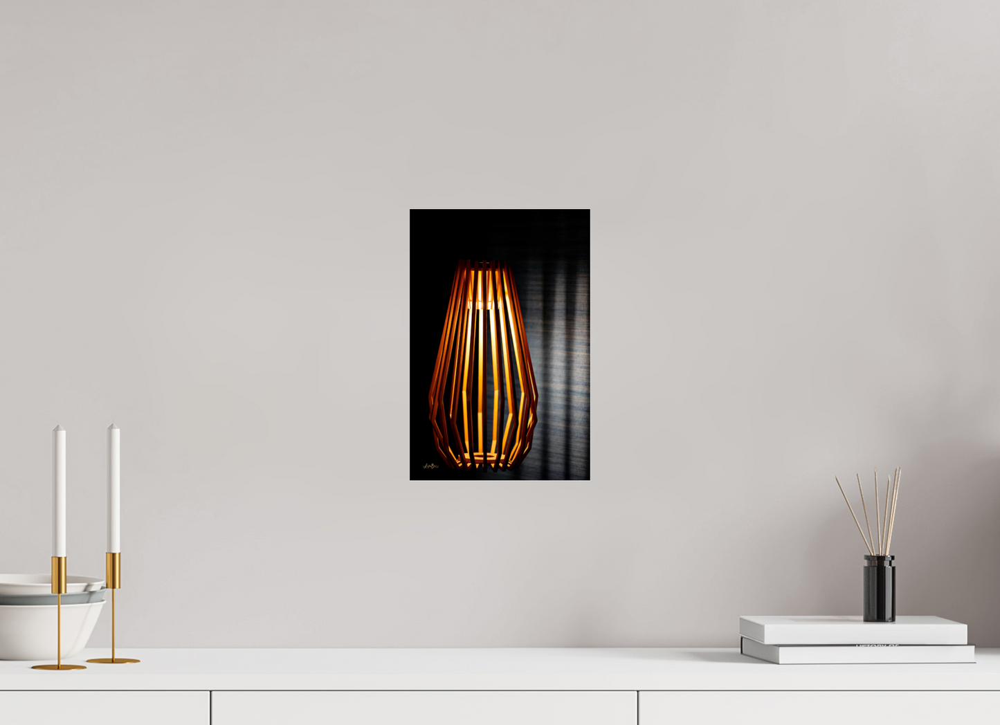 8 x 12″, Photo Print Under Acrylic Glass Light The Dark