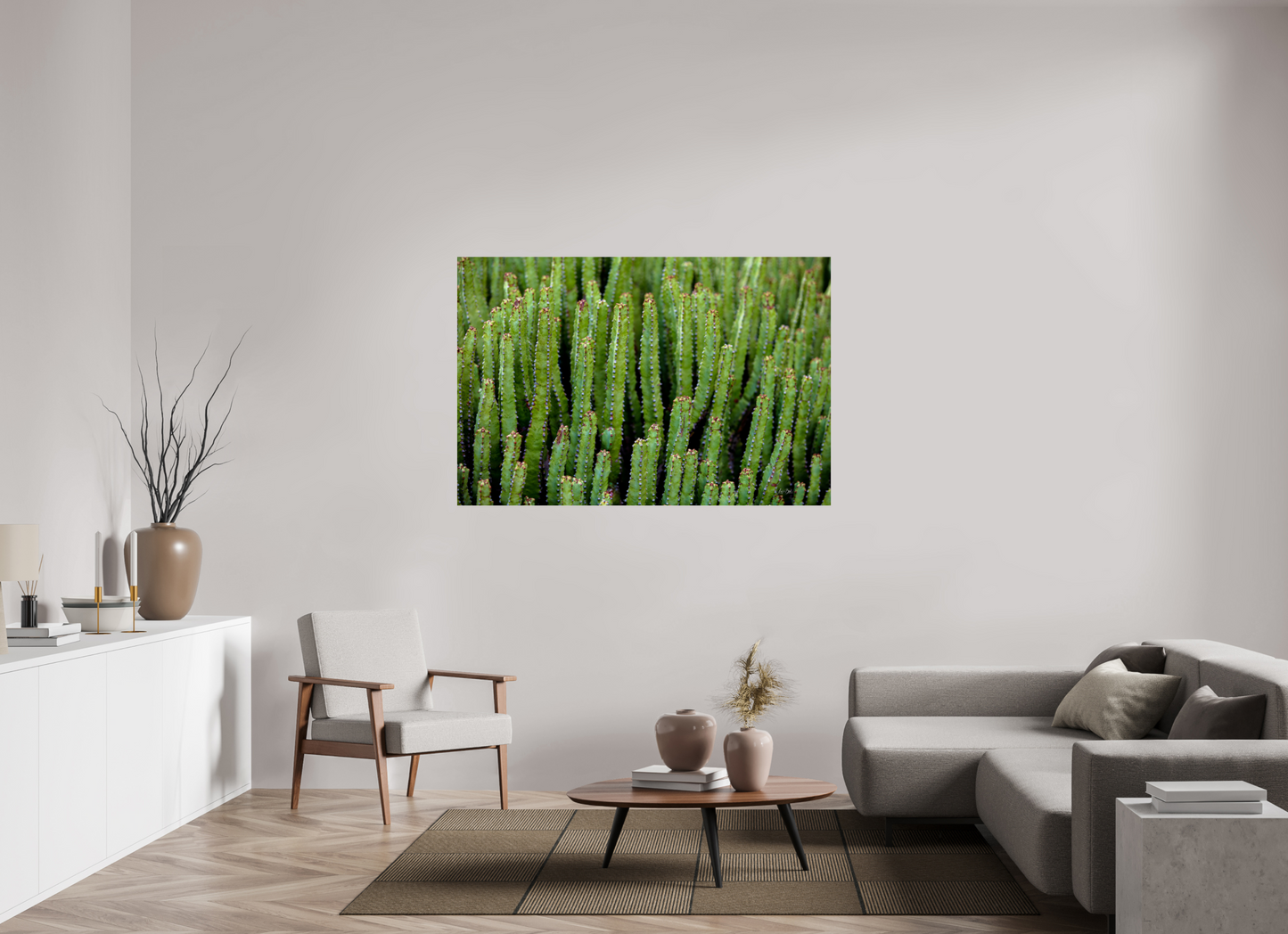 60 x 40″, Photo Print Under Acrylic Glass Cacti V