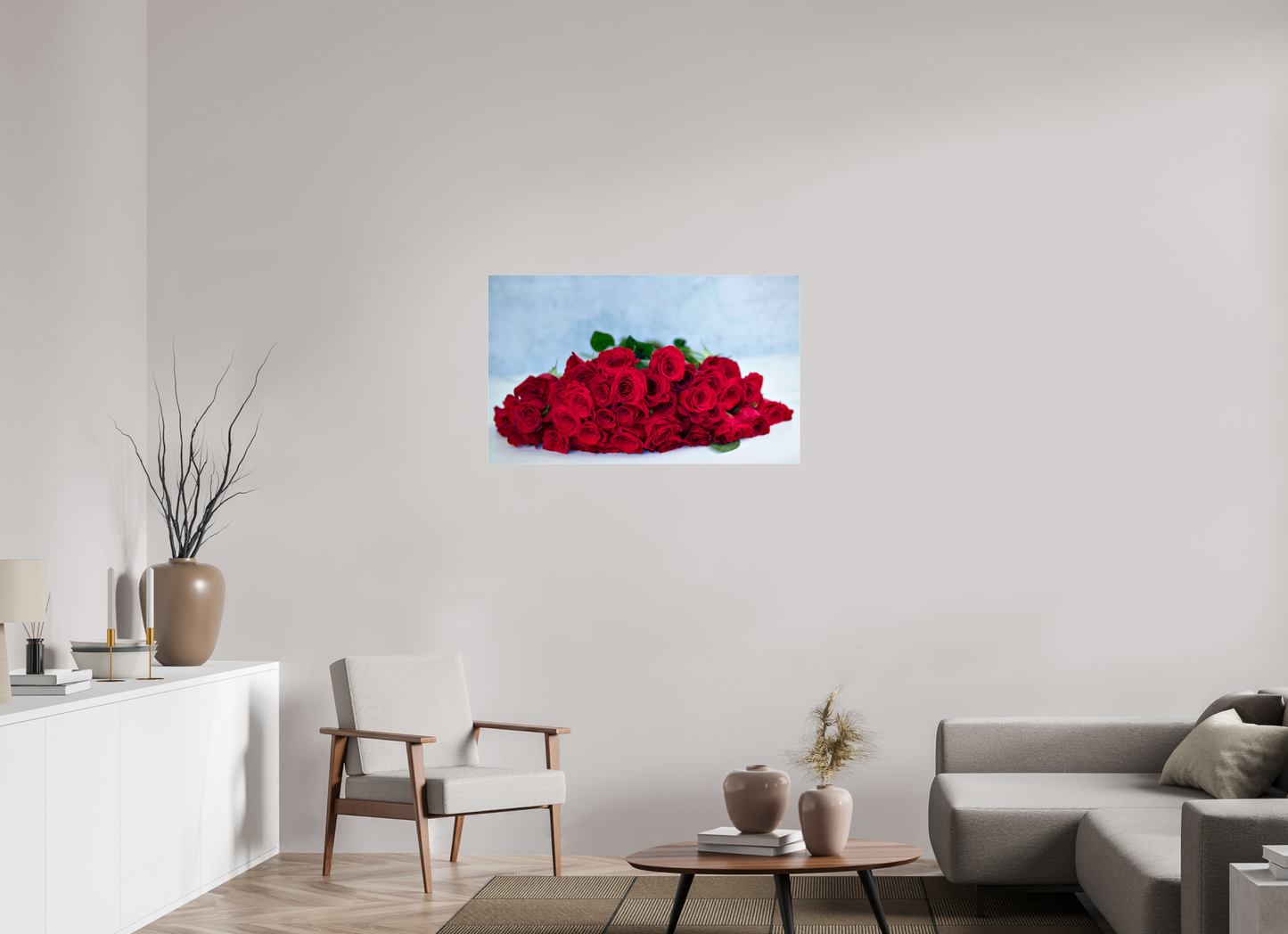 39.6 x 24″, Photo Print Under Acrylic Glass Roses